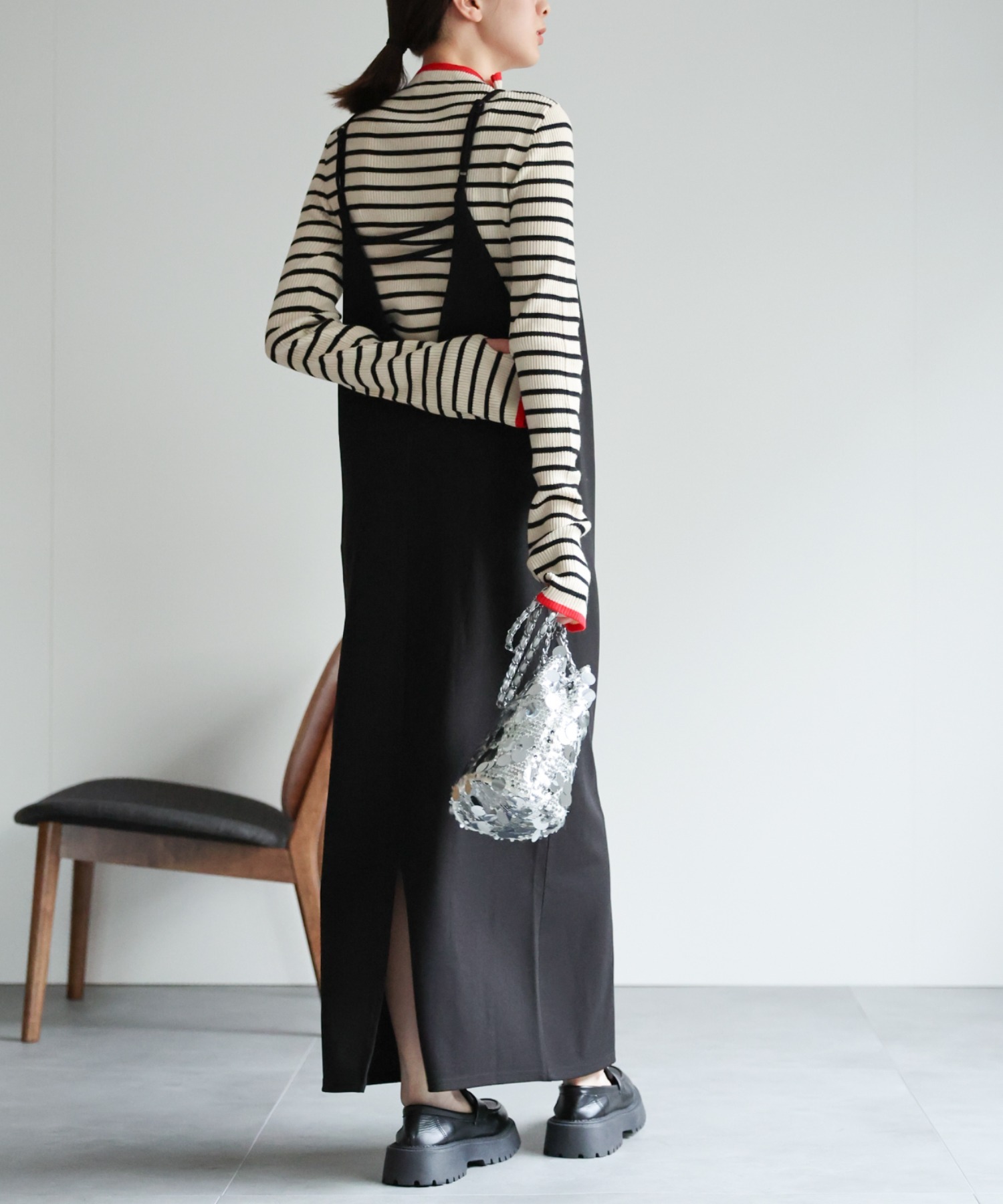 model：162cm 着用サイズ：F