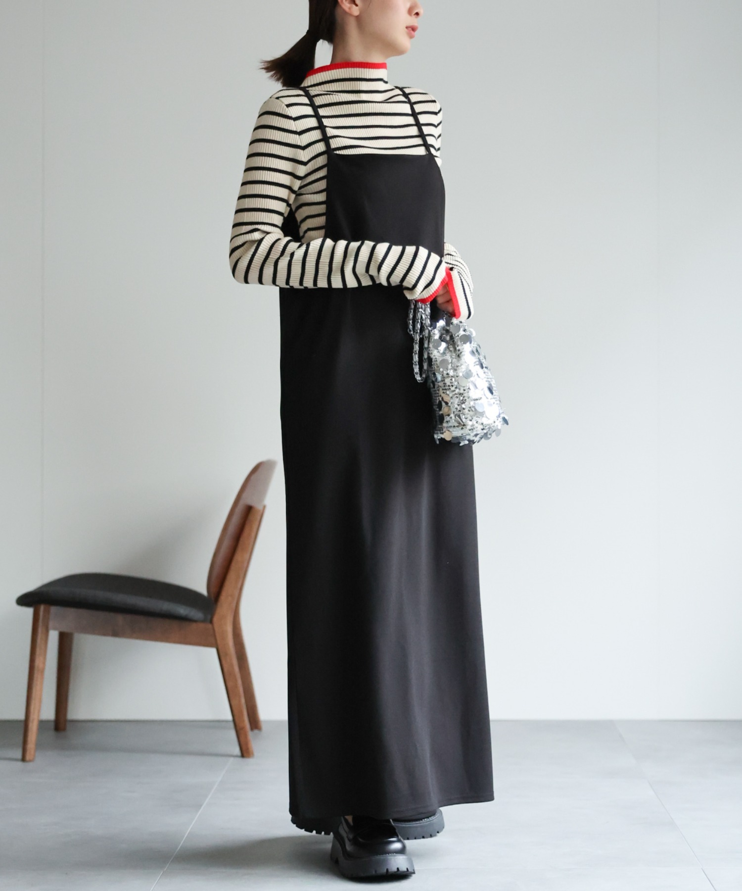 model：162cm 着用サイズ：F