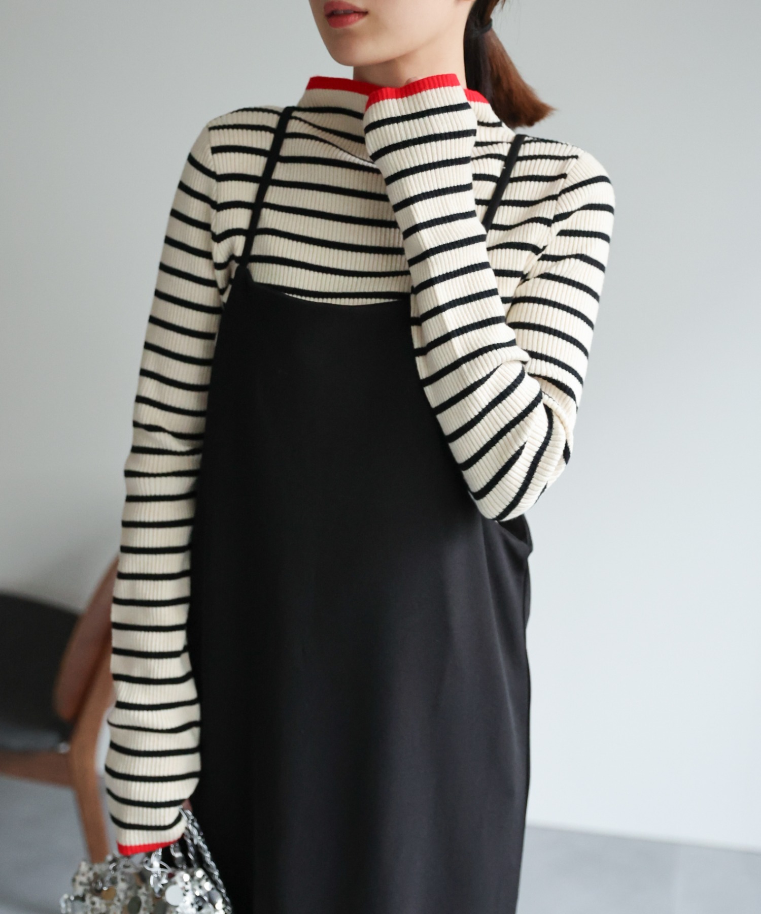 model：162cm 着用サイズ：F