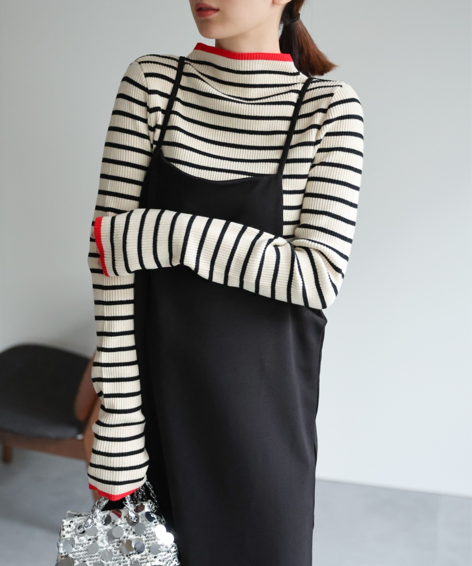 model：162cm 着用サイズ：F