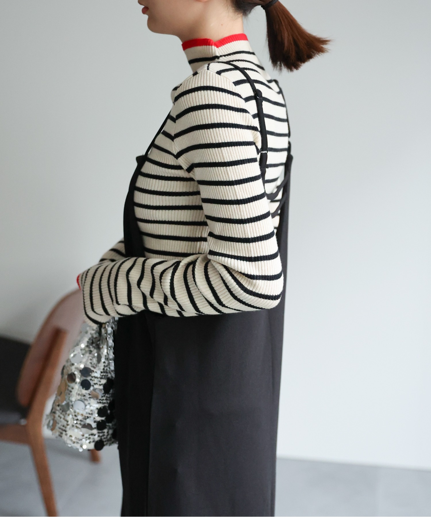 model：162cm 着用サイズ：F