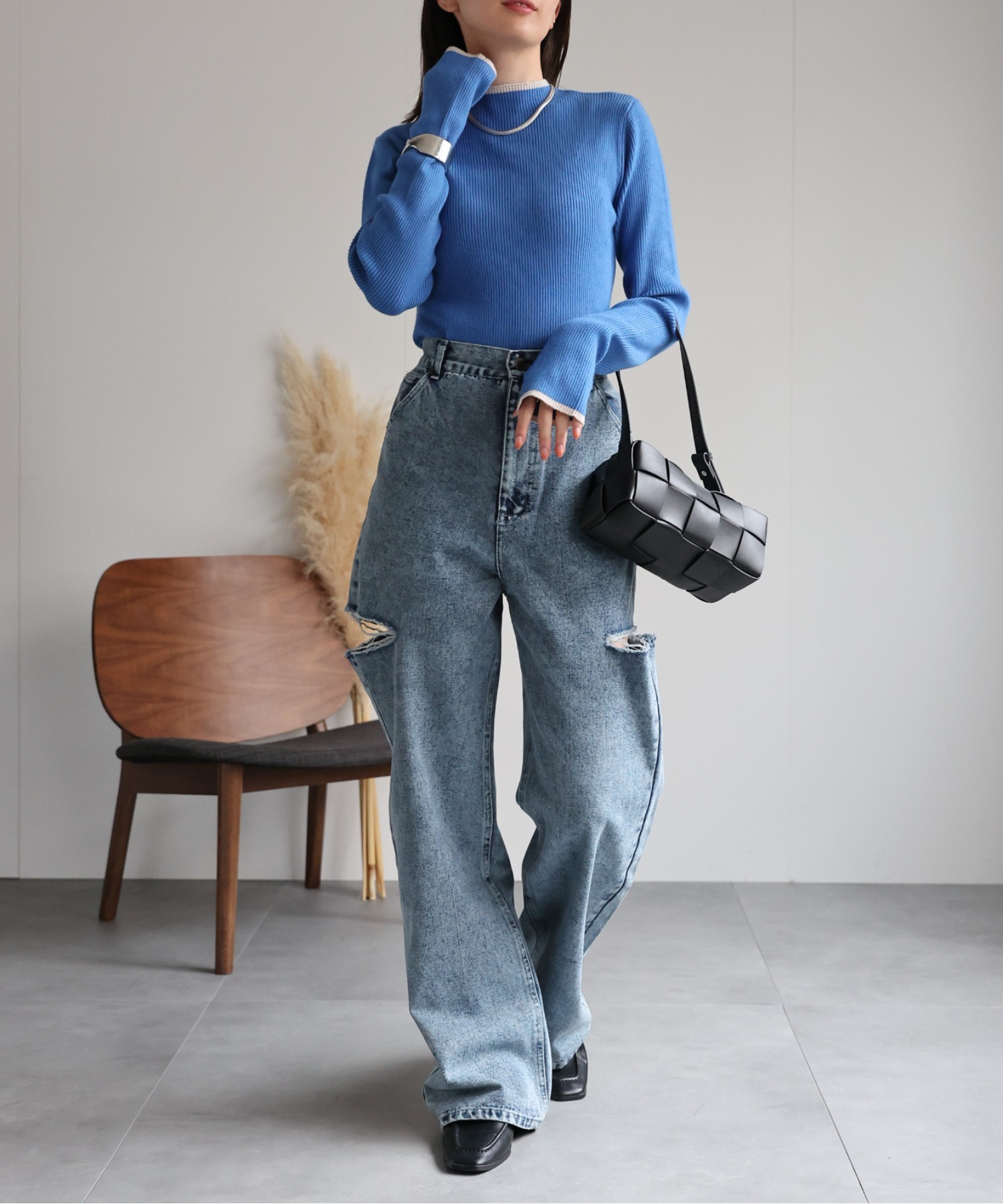 model：162cm 着用サイズ：F