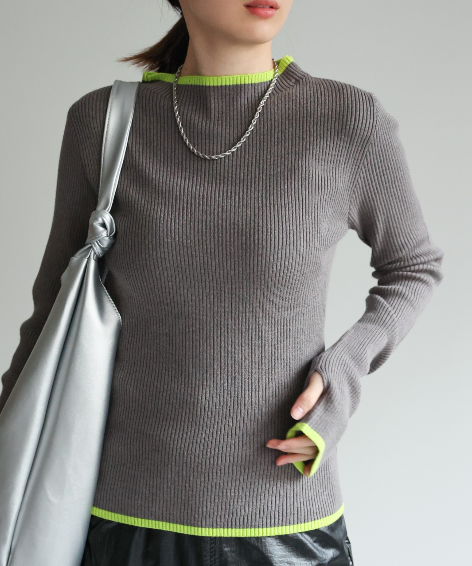 model：162cm 着用サイズ：F