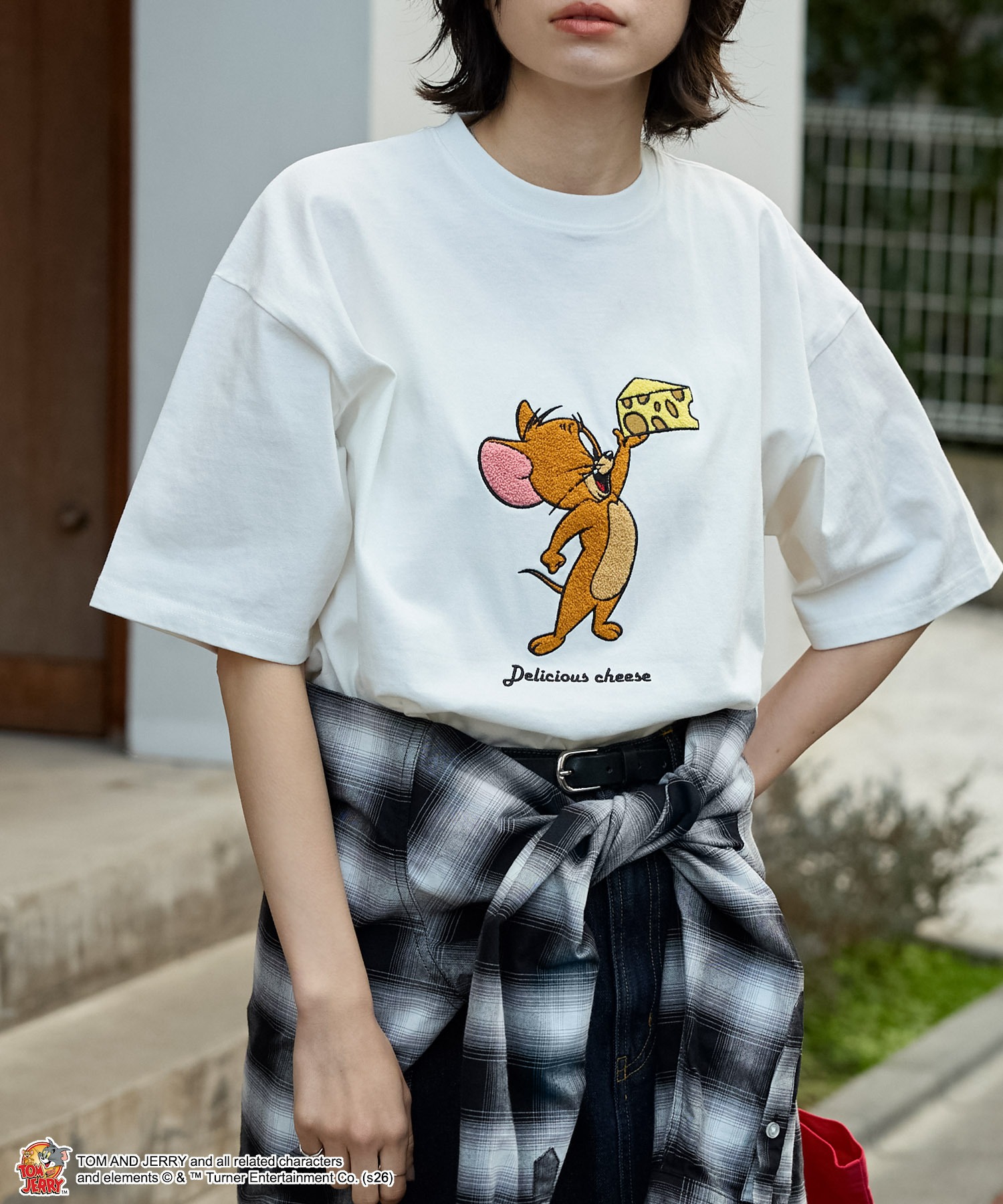 TOM and JERRY】別注 ヴィンテージデザイン プリント 刺繍 オーバー