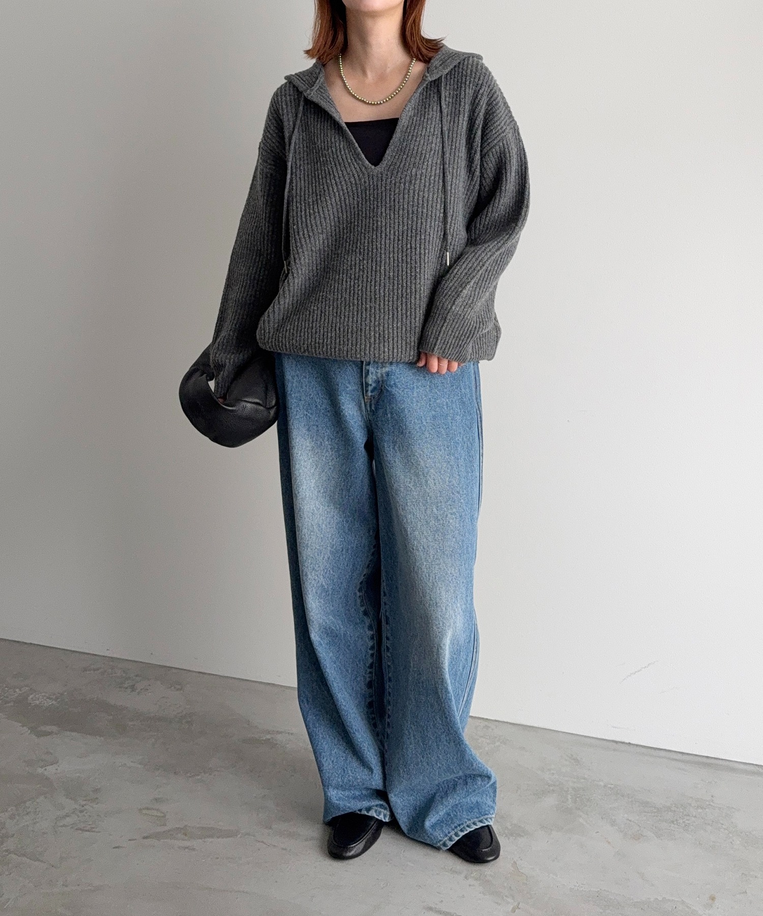 model：H166 着用サイズ：F
