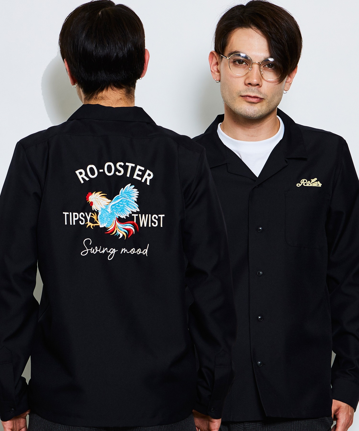 ROTARRooster Bowling shirt 2022年のクリスマス オープニング大セール ルースター ボウリングシャツ