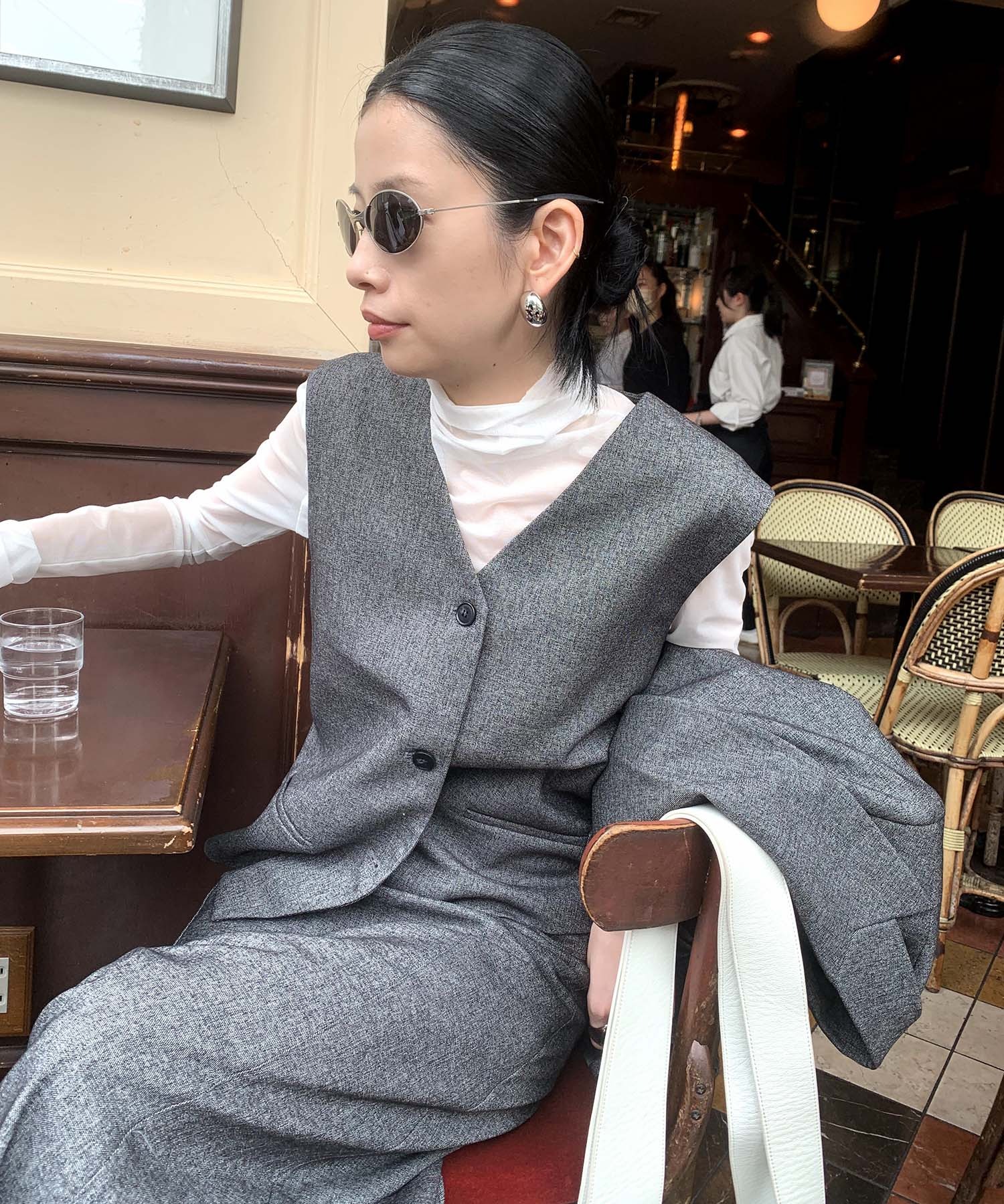ロウクラシック Low classic ノーカラージャケット ベスト L