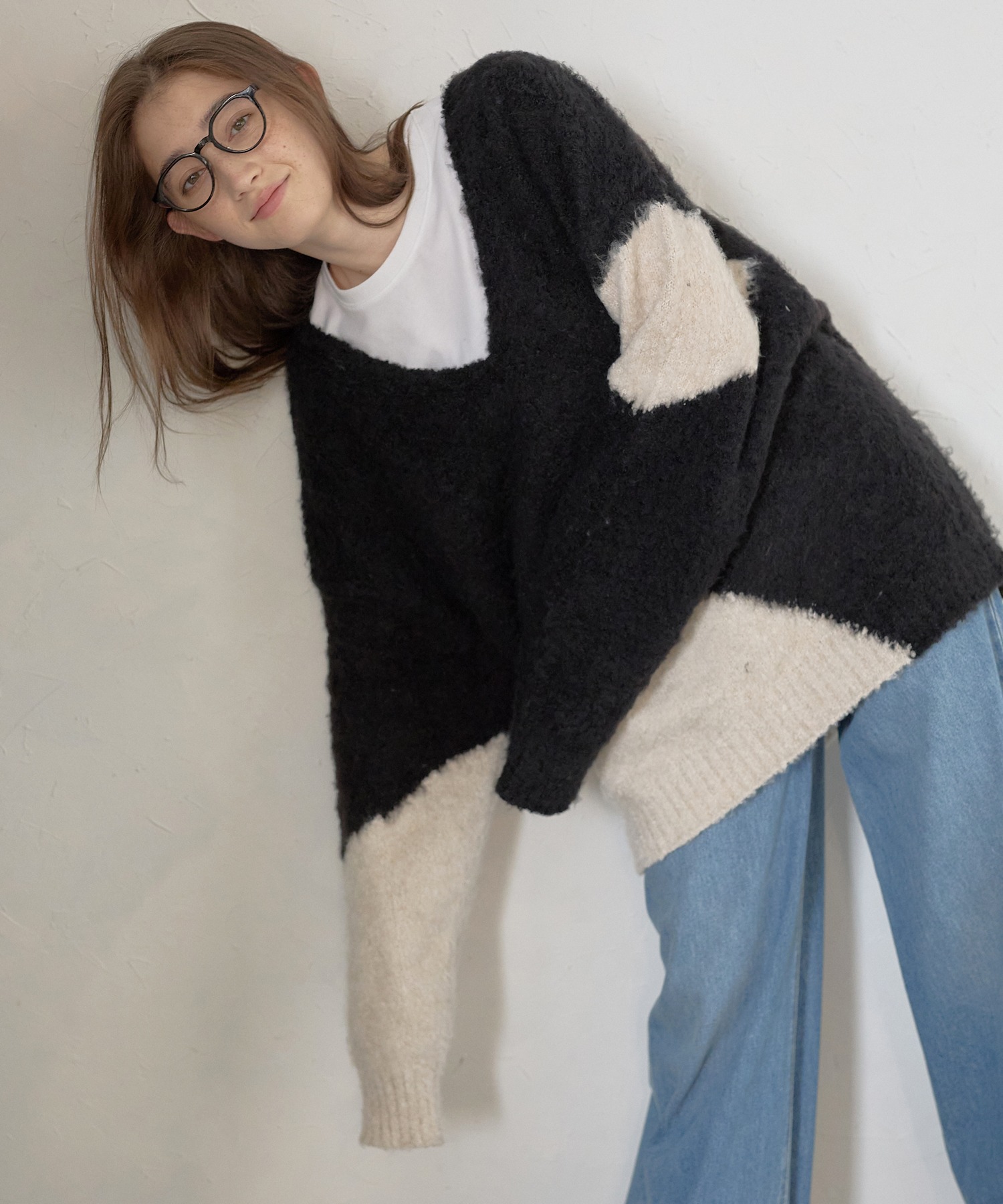 model：H164 着用サイズ：FREE