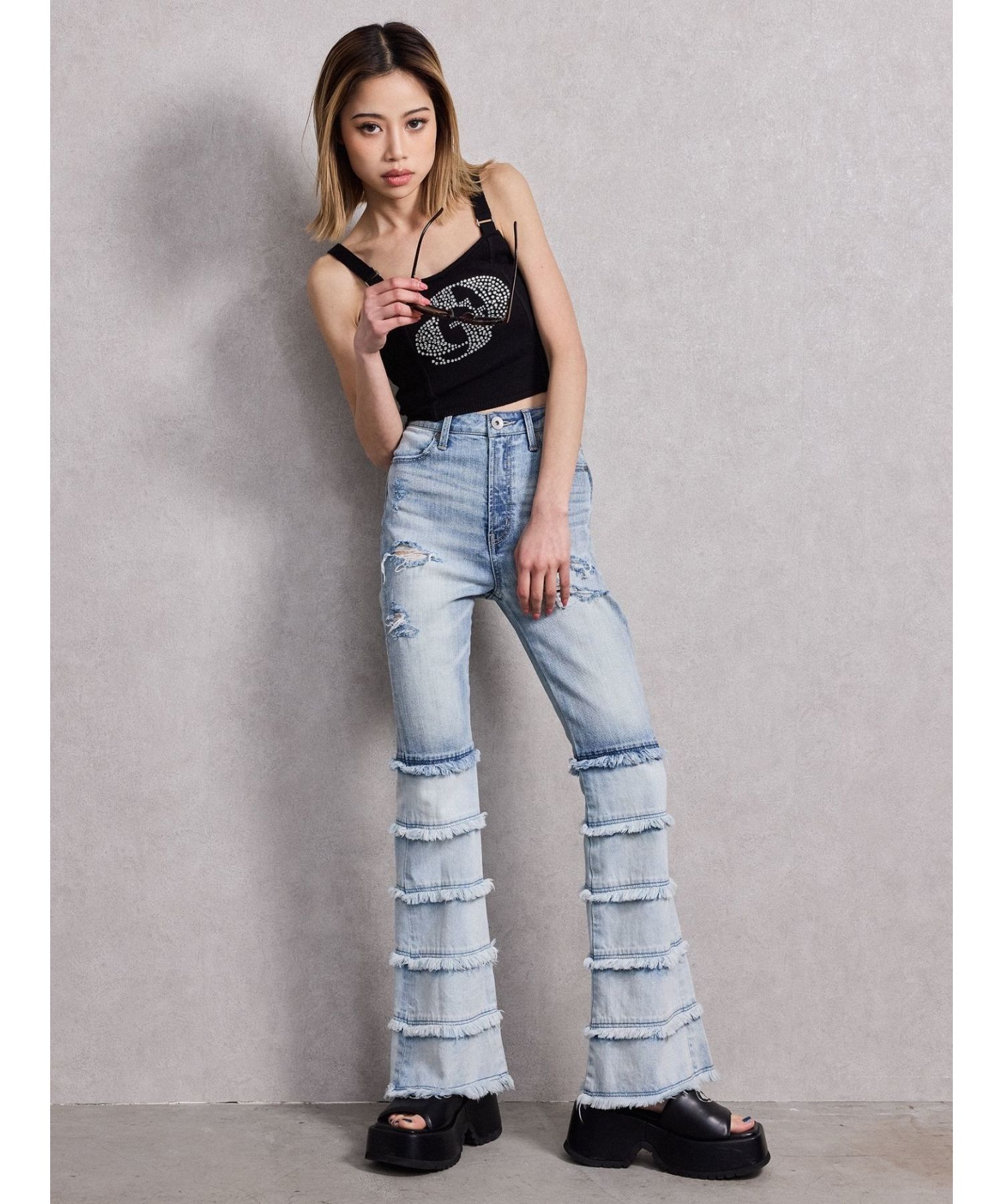 Gdllic 販売 ボリュームソールサンダル