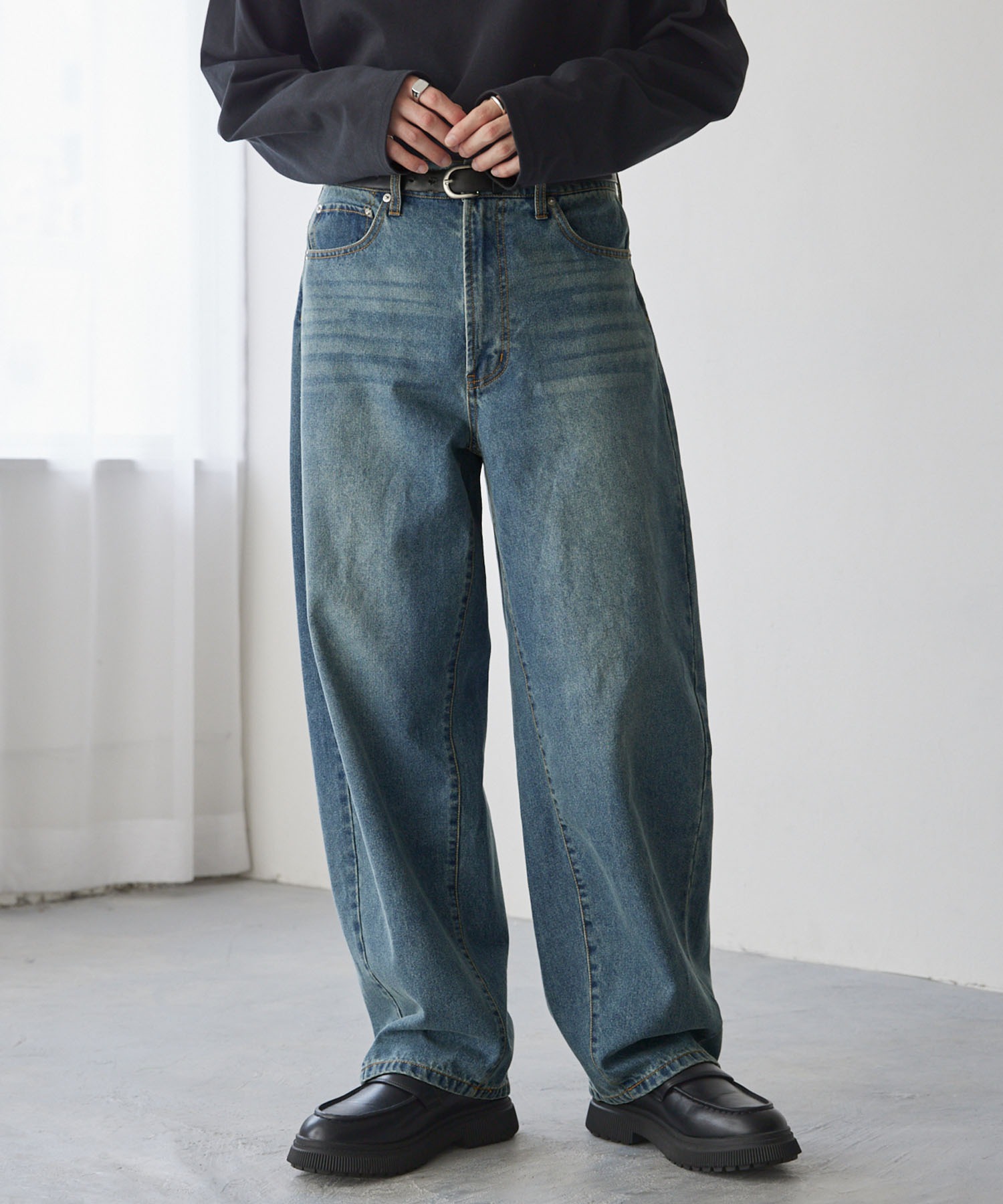 プーキー様DCMonsieur デニム36 Amazon | キーアパレルメンズインディゴデニムLogger Dungaree