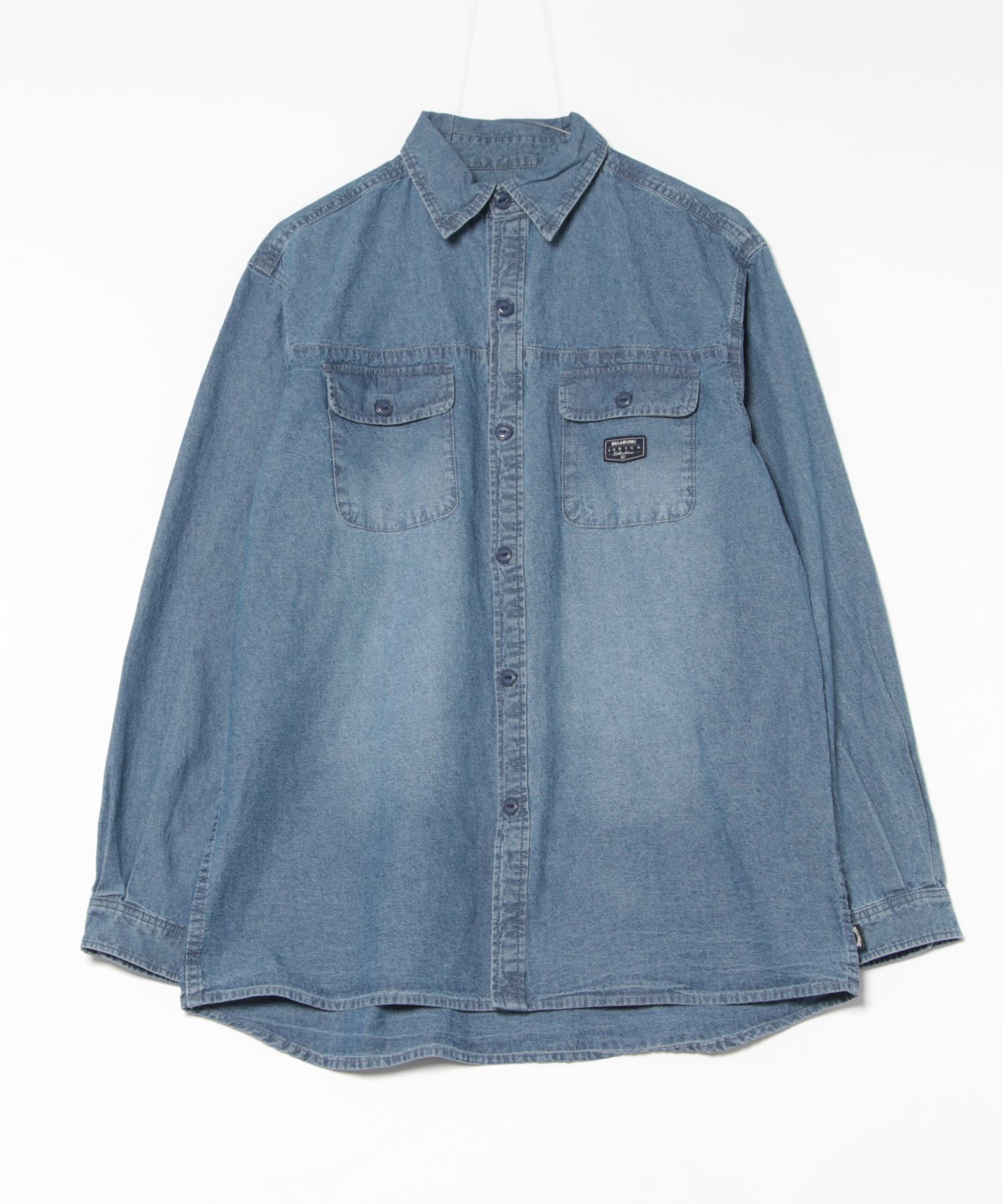 BILLABONG Men [INDIGO COLLECTION] джинсовая рубашка длинный рукав 2025 весна/лето модель / бирюзово‑джинсовая рубашка