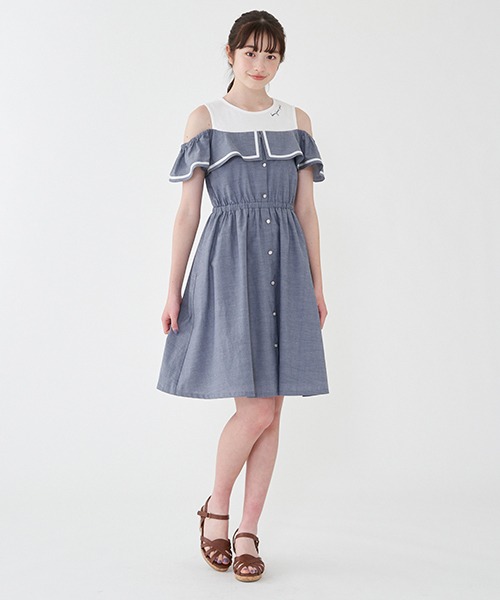 オフショルマリンワンピース Dinaspmptsp Pemalangkab Go Id