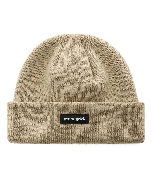 mahagrid/マハグリッド』ORIGIN LOGO SHORT BEANIE/オリジンロゴ