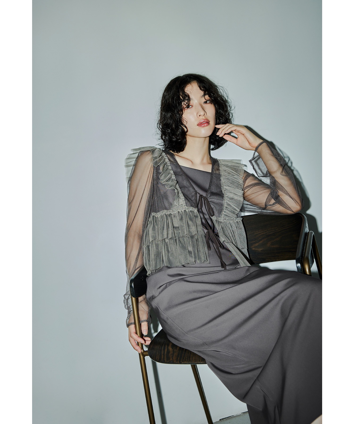 2way✨et. UNiVER フリルベストペンシルドレス Iラインワンピース フリルベストペンシルドレス Iラインワンピース 2点セット 結婚式 成人