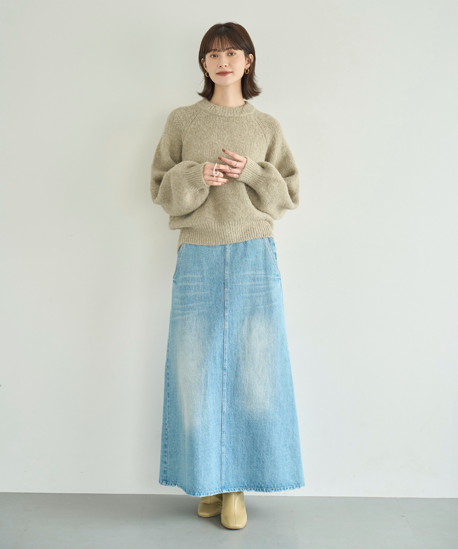 model：H166　着用サイズ：F