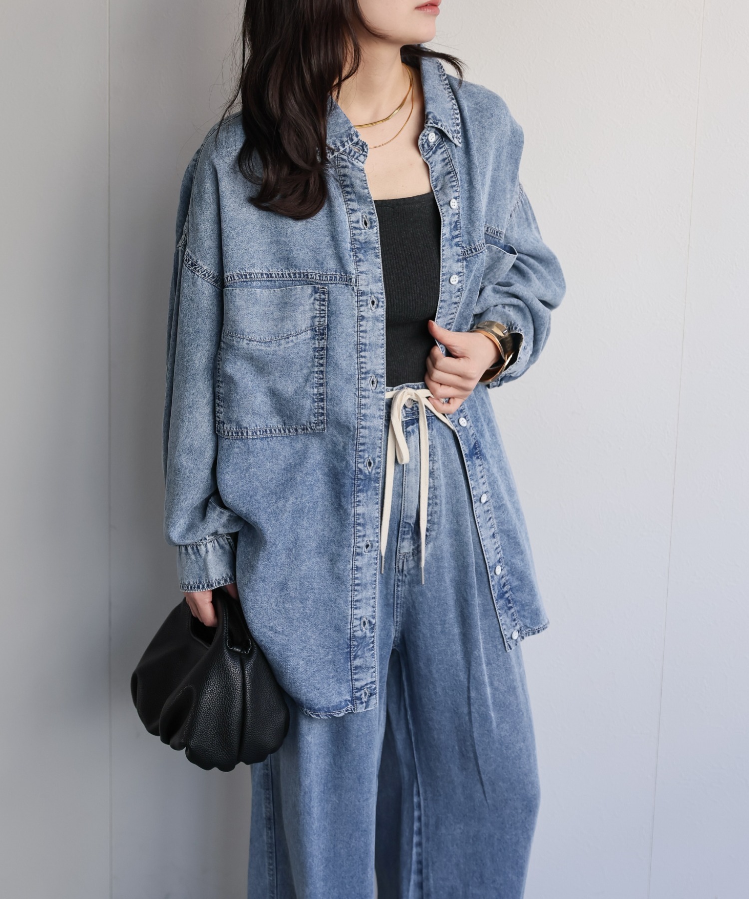 model：156cm　着用サイズ：FREE