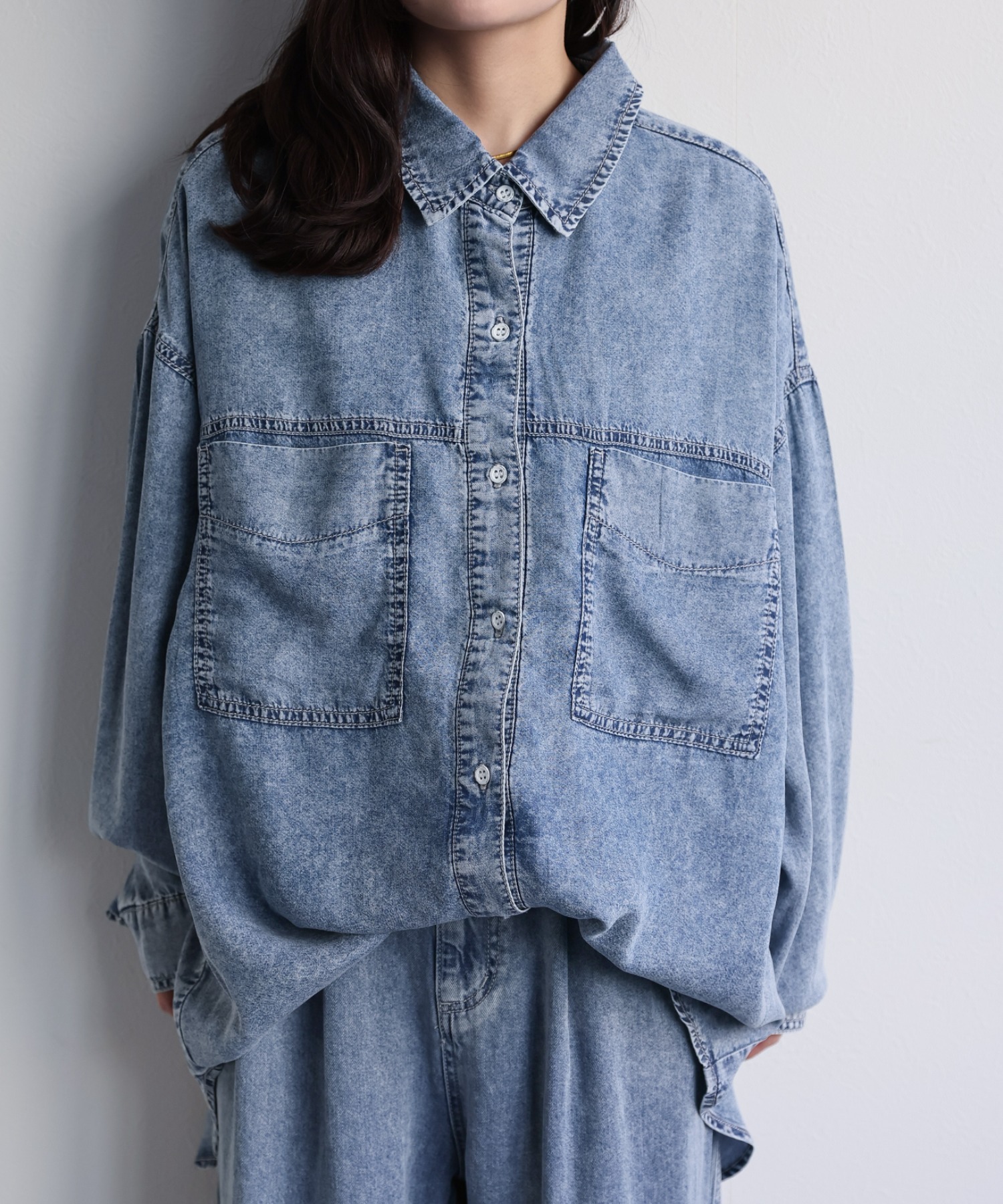 model：156cm　着用サイズ：FREE