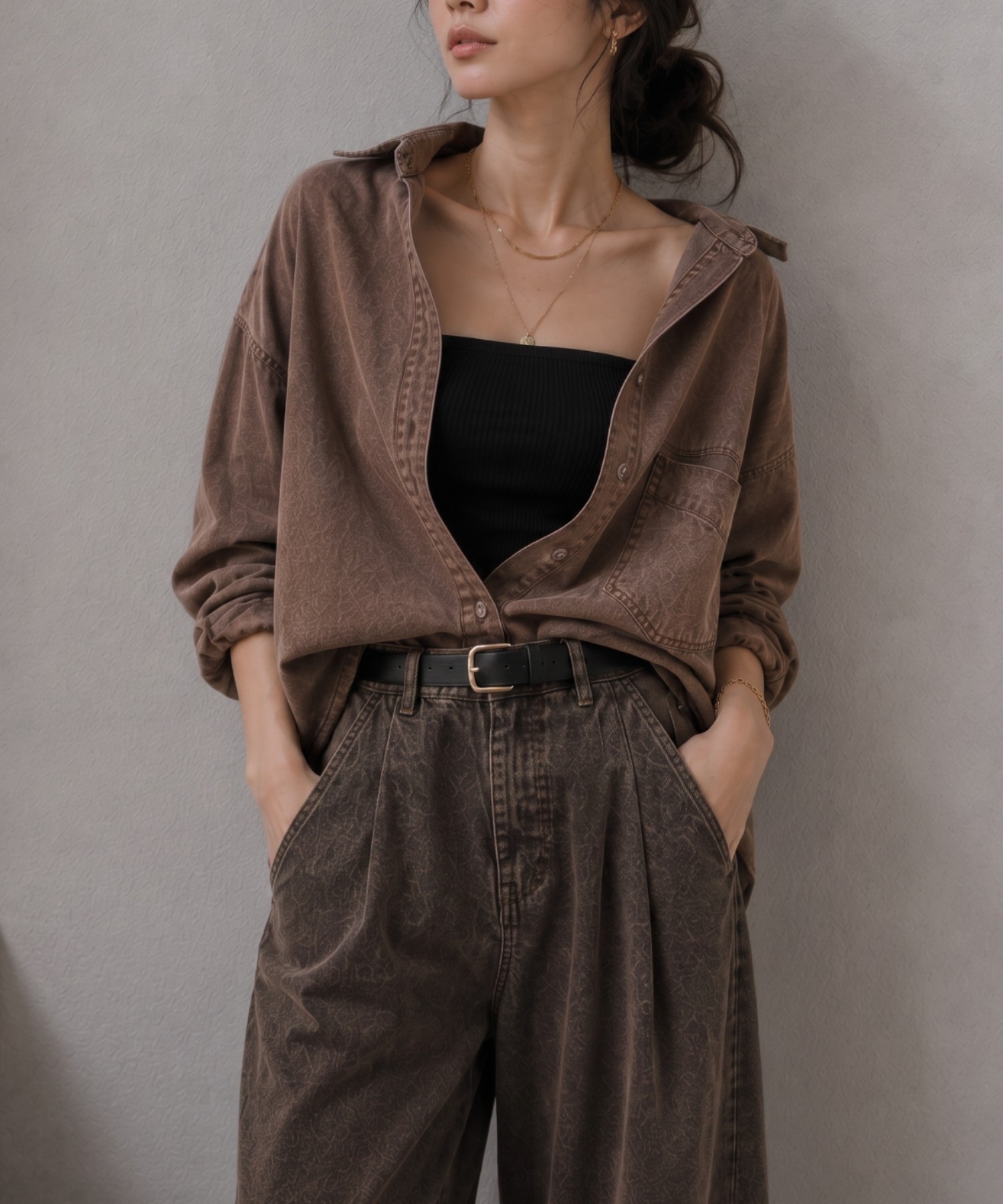 model：157cm　着用サイズ：FREE
