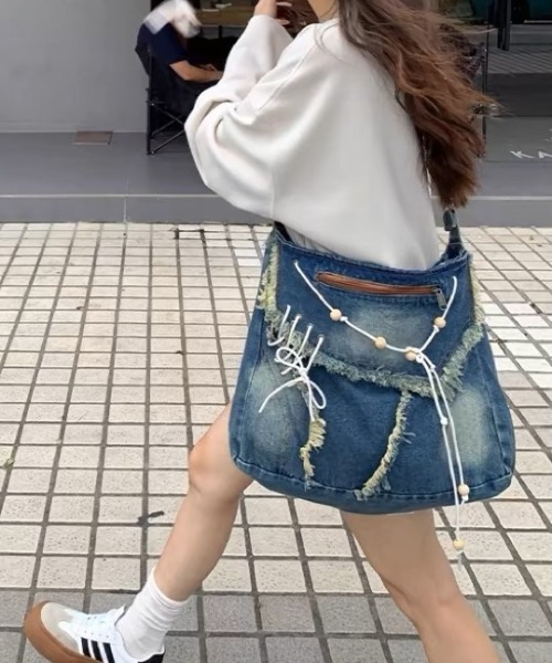 A'GEM/9 × .kom 『.KOM/ドットケーオーエム』 デニムバッグ .KOM│A