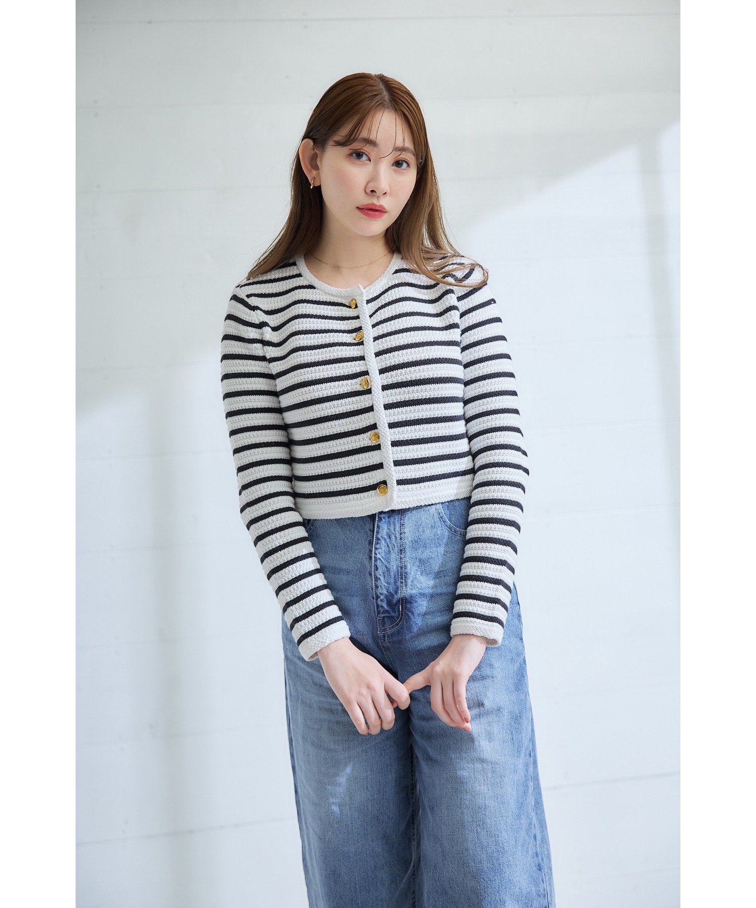 Muriel Stripe Knit Jacket 【公式通販】