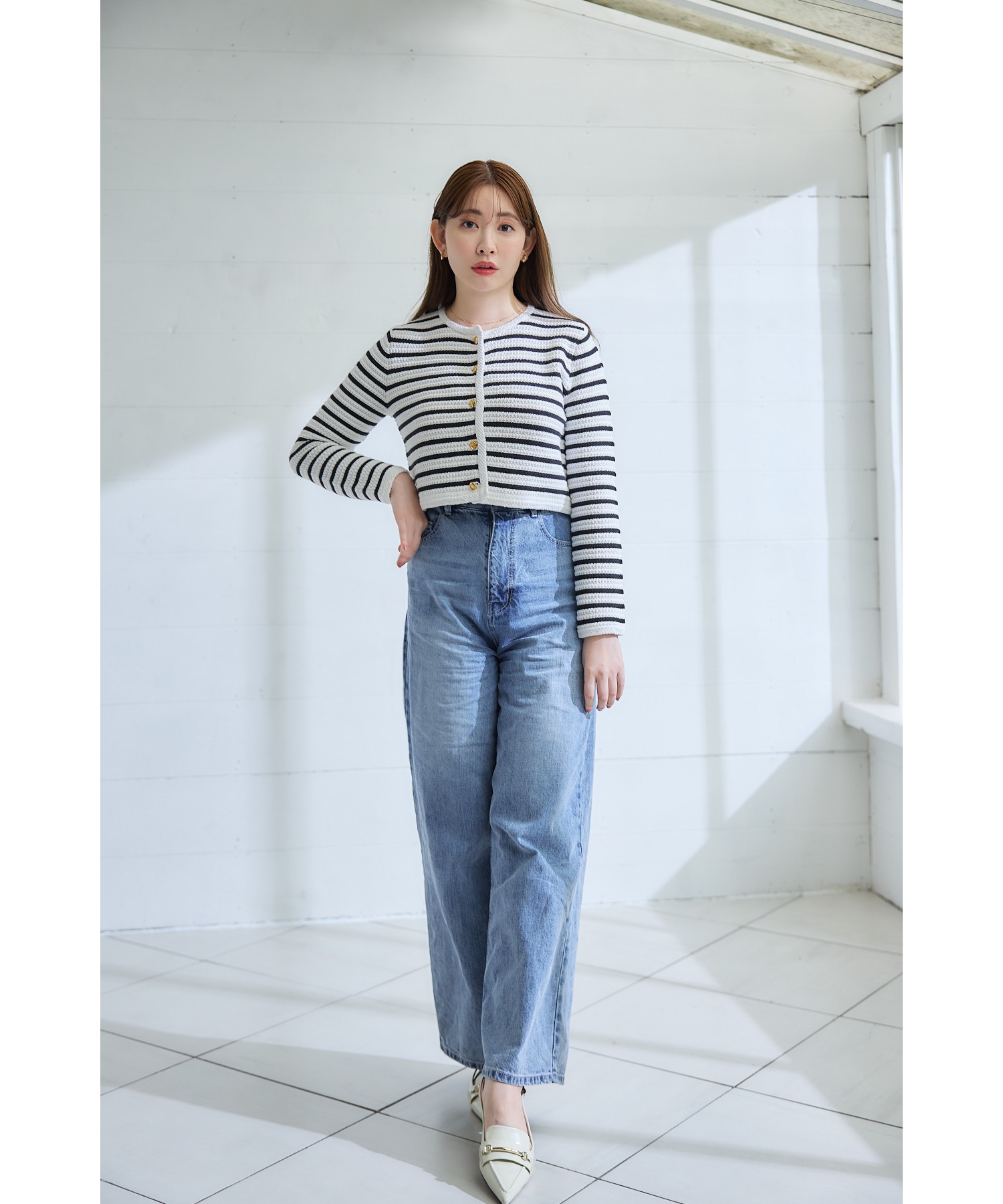 Muriel Stripe Knit Jacket