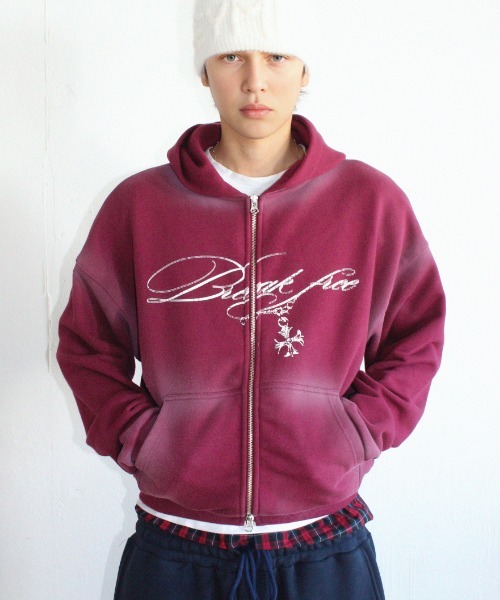 A'GEM/9 × .kom 『KEYMISERY/キーミザリー』Vintage Spray Plast Hood