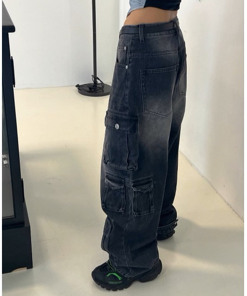 A'GEM/9 × .kom『.kom/ドットケーオーエム』ビッグポケットデニム