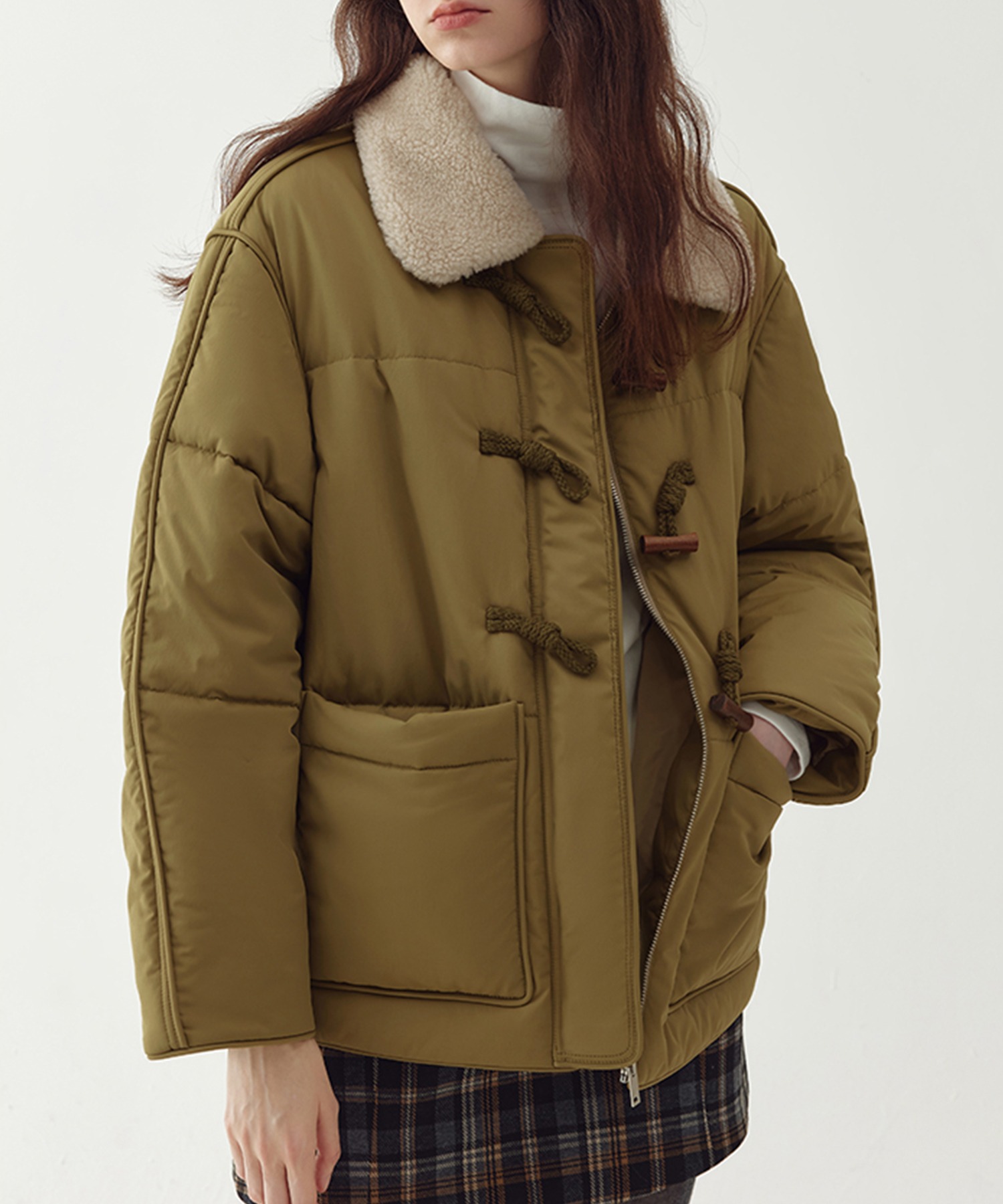 ボアカラー 中綿ミドルジャケット FD24M016【Fano Studios