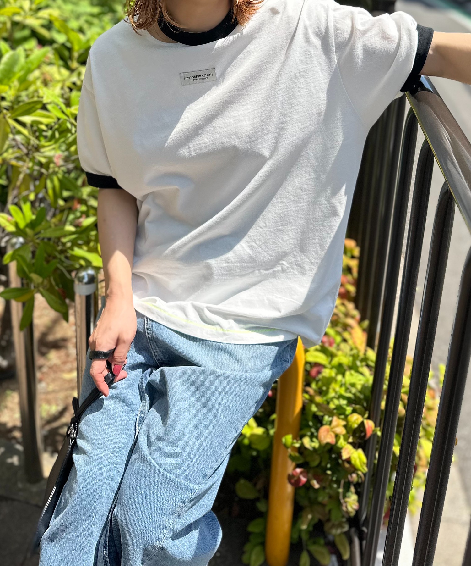 ホワイト×ブラック
model:154cm 着用サイズ:FREE