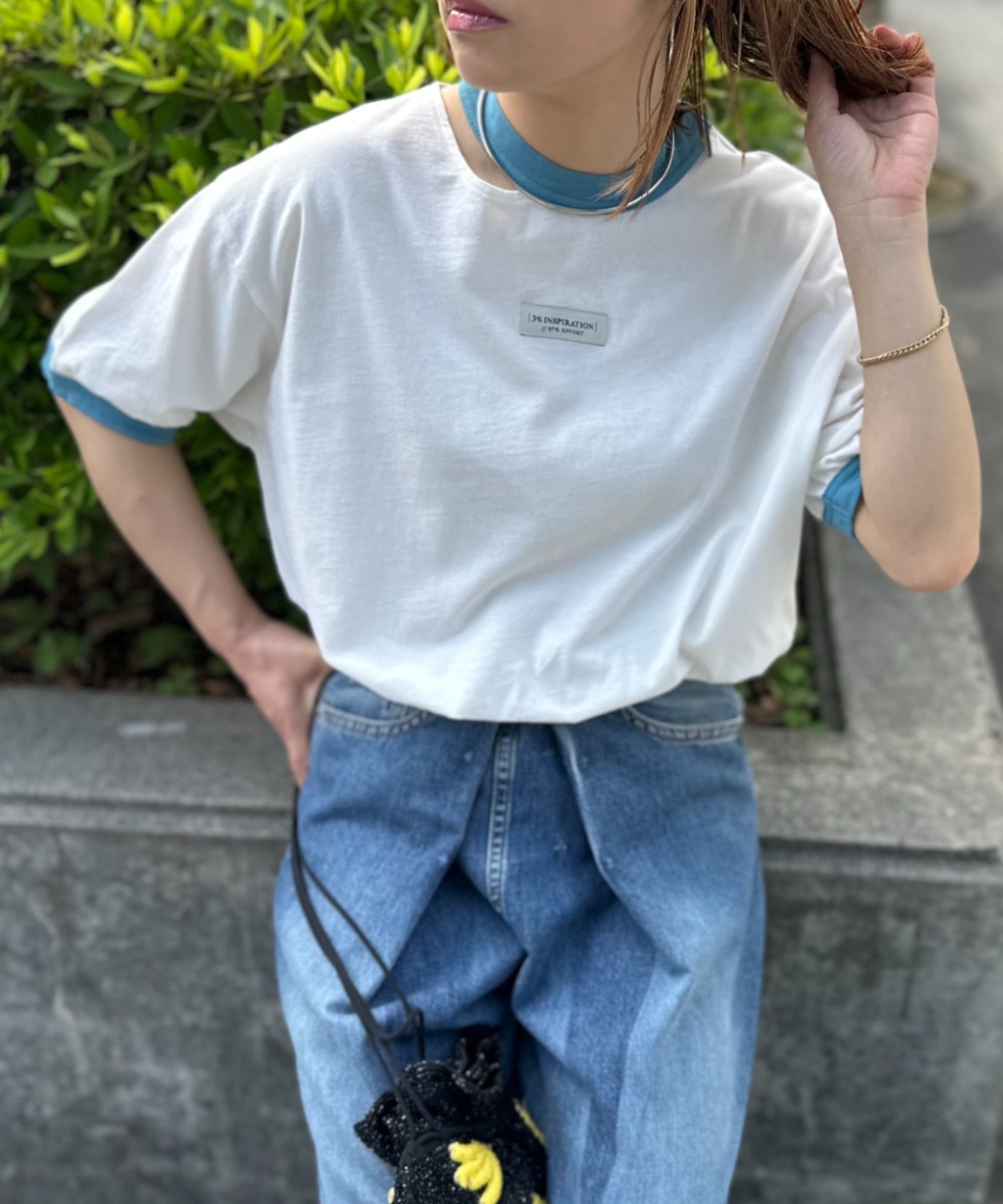 ホワイト×ブルー
model:154cm 着用サイズ:FREE