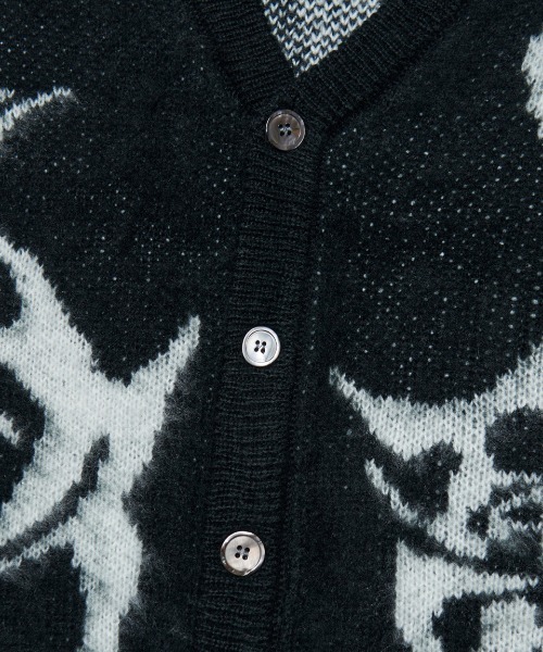 A'GEM/9 × .kom『NOMANUAL/ノーマニュアル』TRIBAL HAIRY CARDIGAN