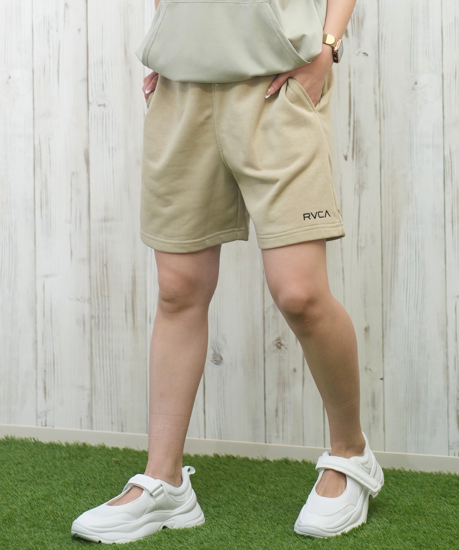 RVCA/ルーカ スウェットショートパンツ BF043-551