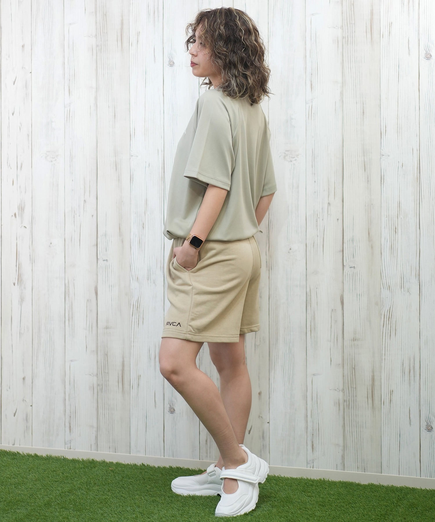 RVCA/ルーカ スウェットショートパンツ BF043-551