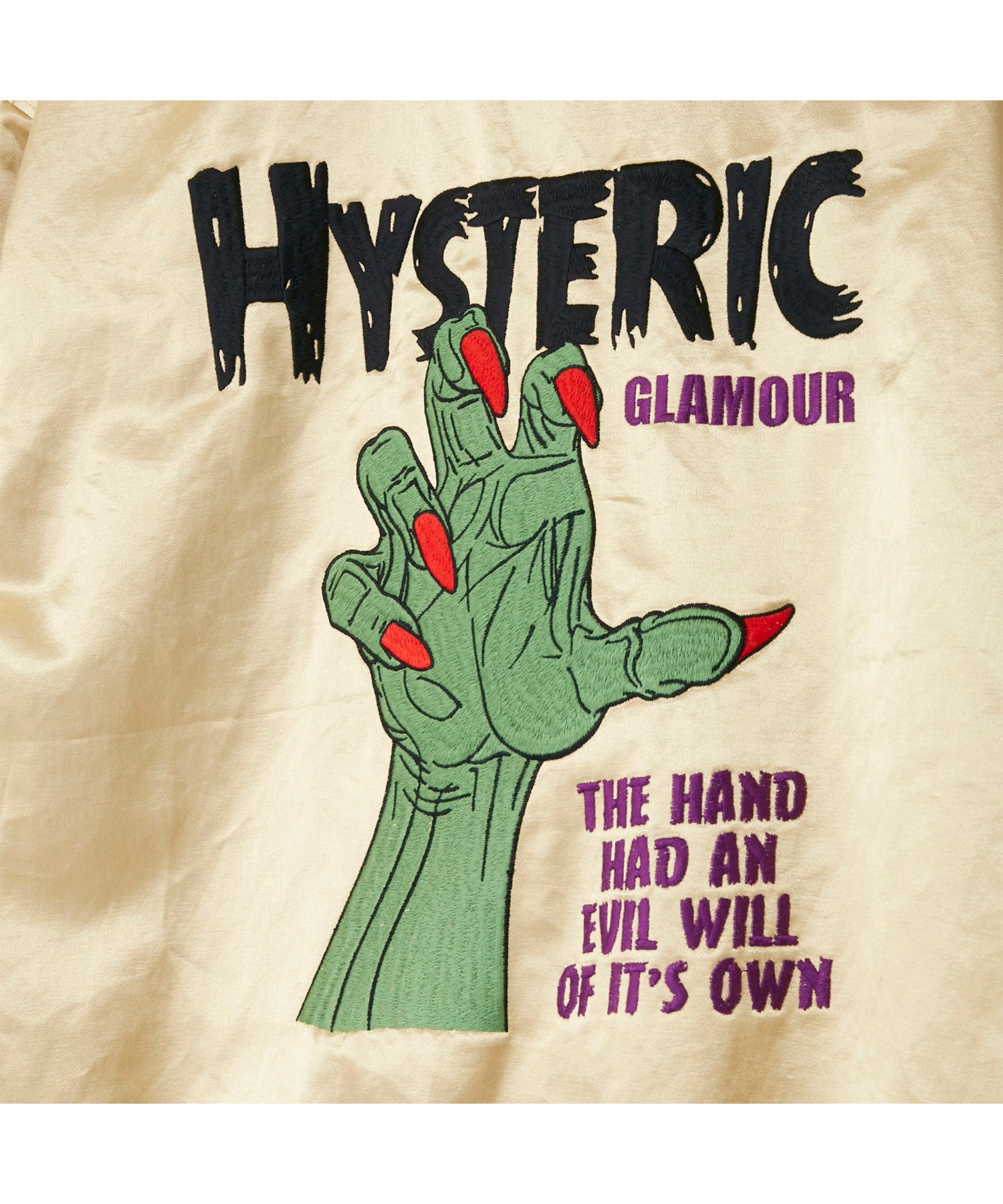 MONSTER HAND刺繍 スーベニアジャケット HYSTERIC GLAMOUR MEN│HYSTERIC GLAMOUR ONLINE  STORE ヒステリックグラマーオンラインストア