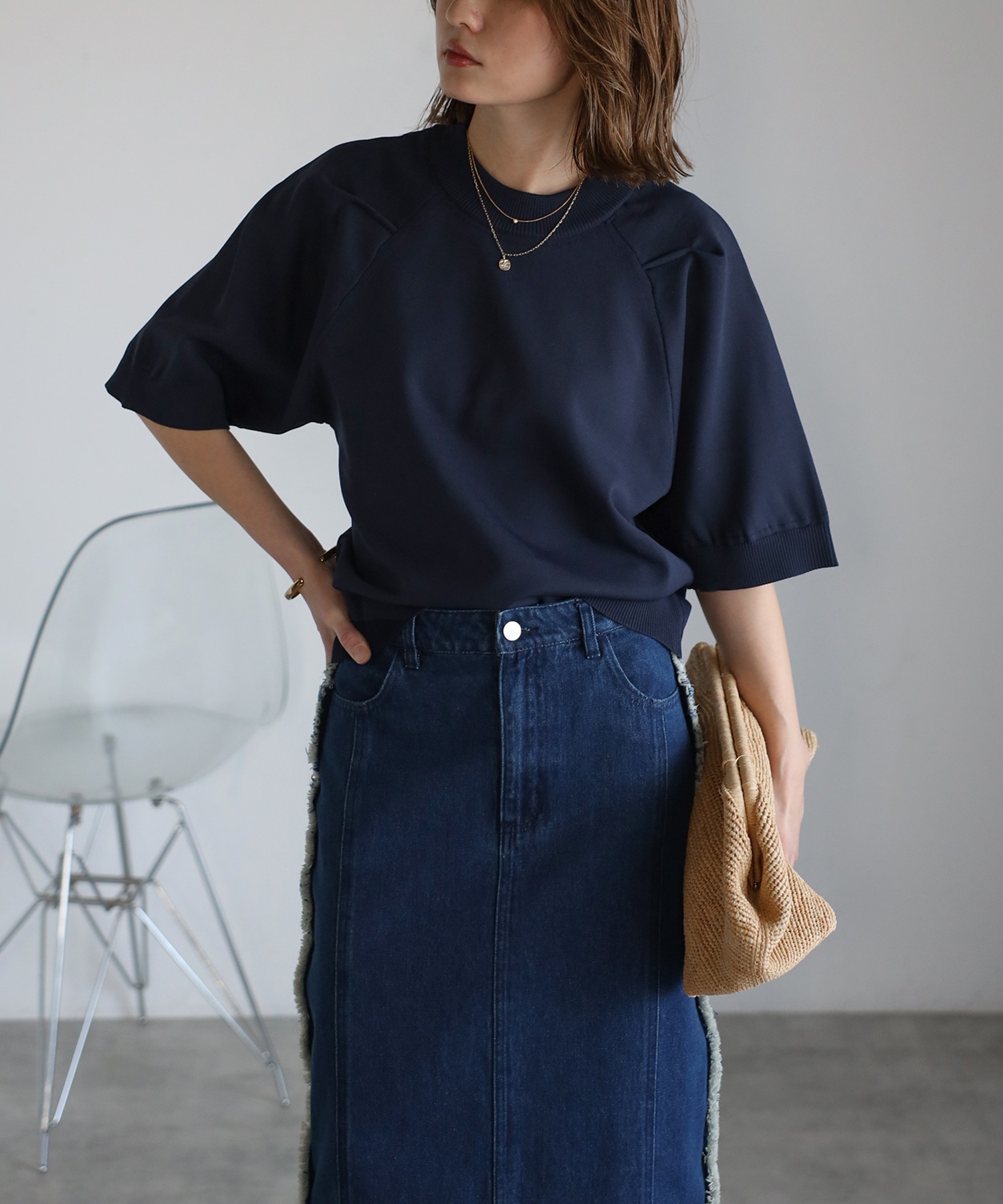 model：H158 着用サイズ：FREE