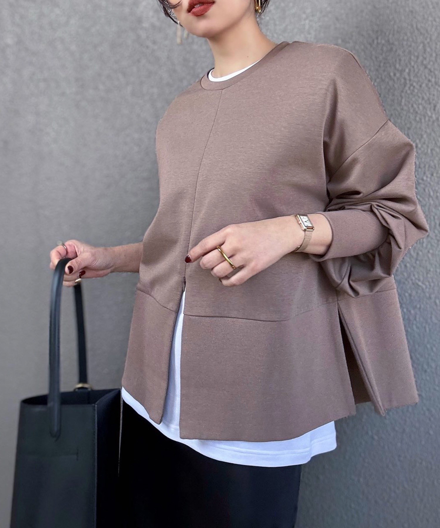 ライトダンボール2wayヘムプルオーバー Emma Taylor│STYLEDOOR