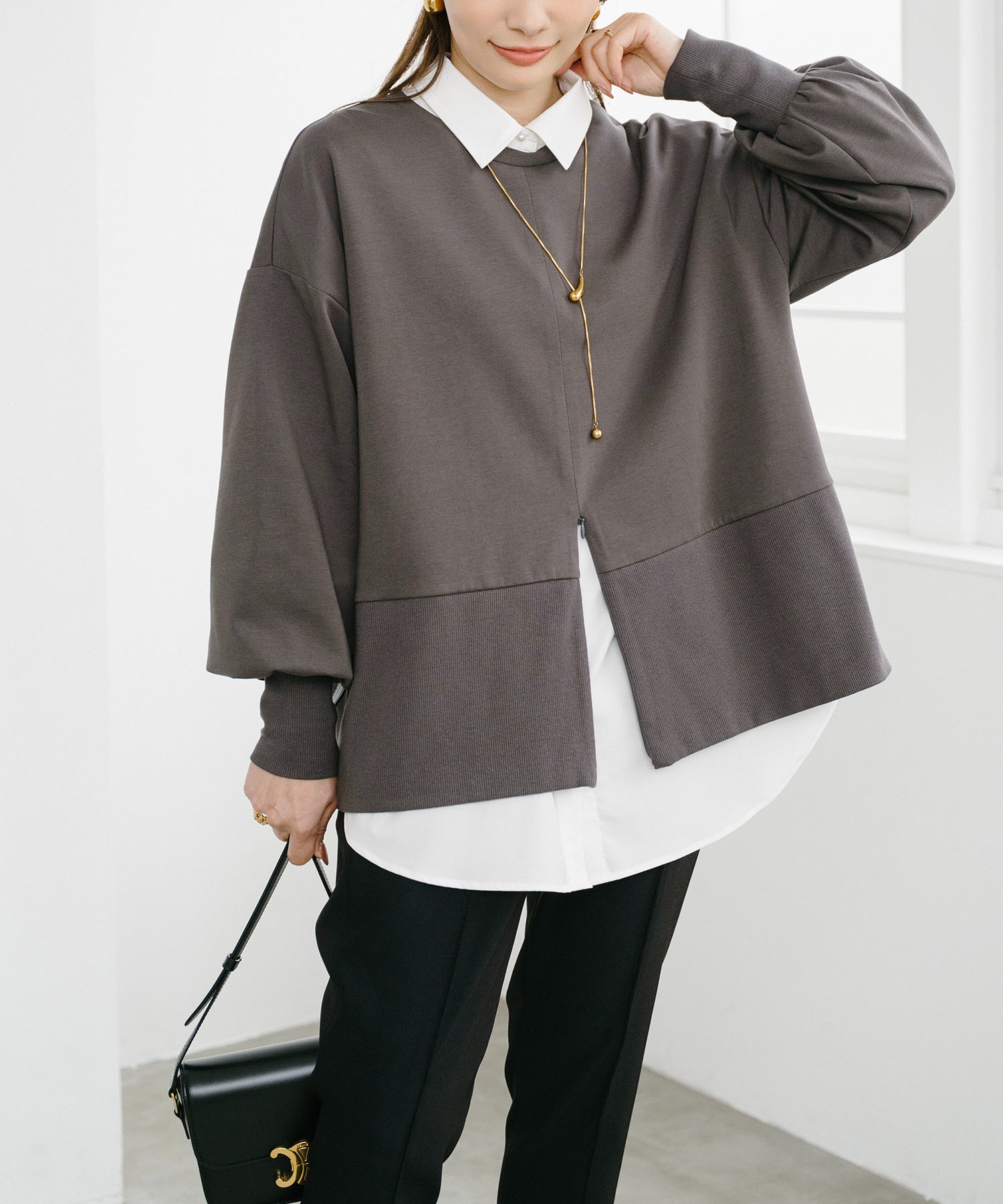 ライトダンボール2wayヘムプルオーバー Emma Taylor│STYLEDOOR