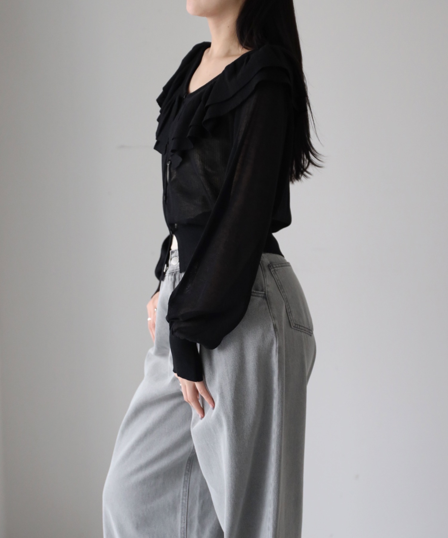 model：164cm. 着用サイズ：FREE