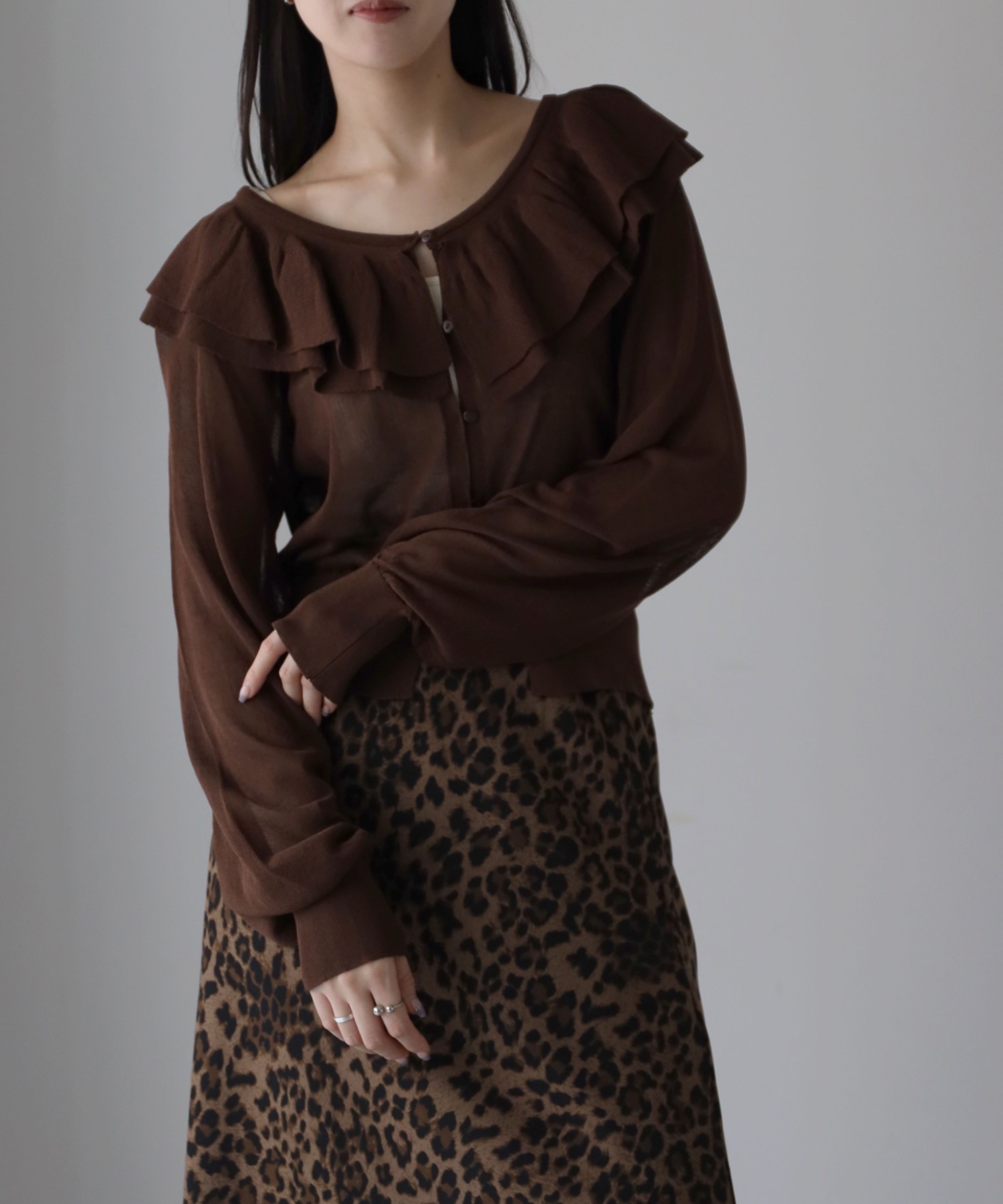 model：164cm. 着用サイズ：FREE