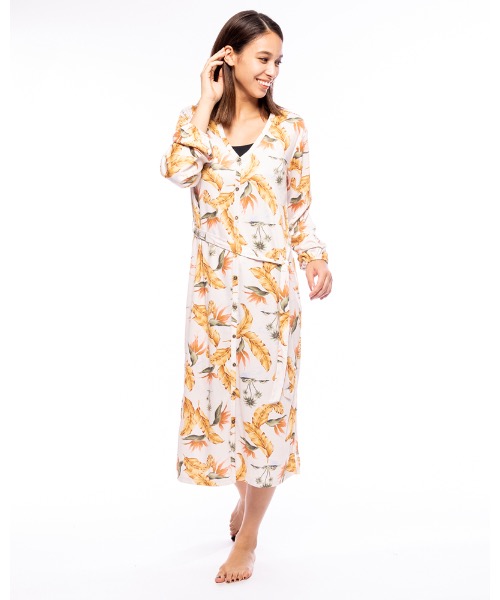 Billabong ビラボン レディース Follow The Sun Onepiecedressuvワンピース 21年春夏モデル ボタニカル プリント Billabong ビラボン レディース Follow The Sun Onepiecedressuvワンピース 21年春夏モデル ボタニカル プリント