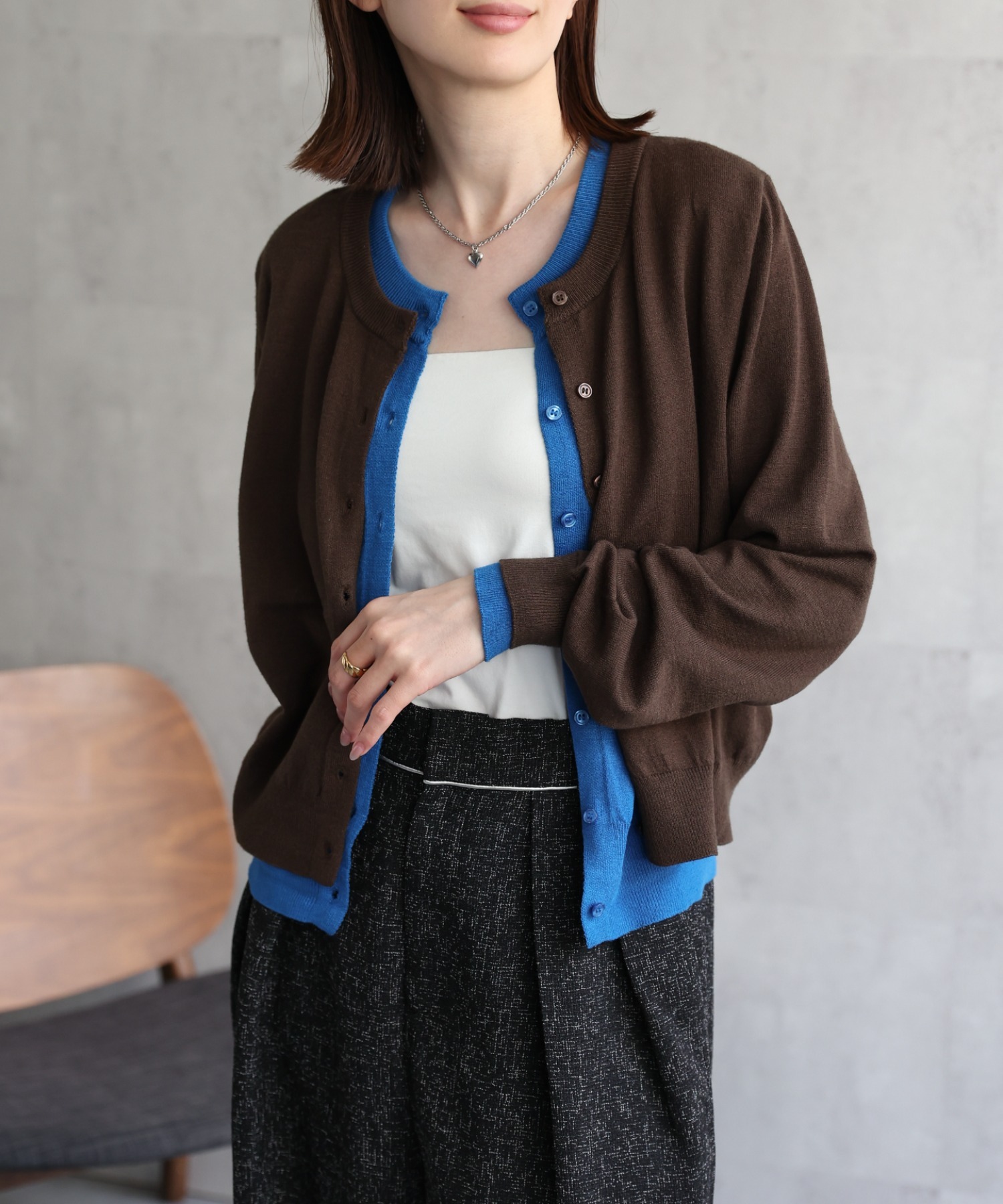 model：162cm 着用サイズ：F