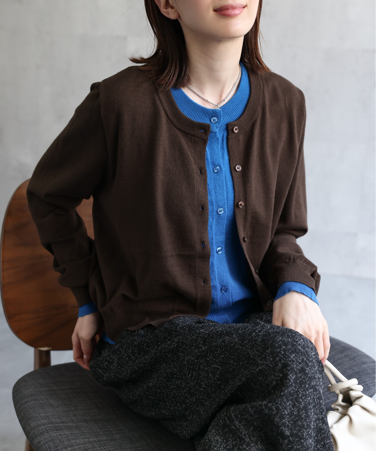 model：162cm 着用サイズ：F