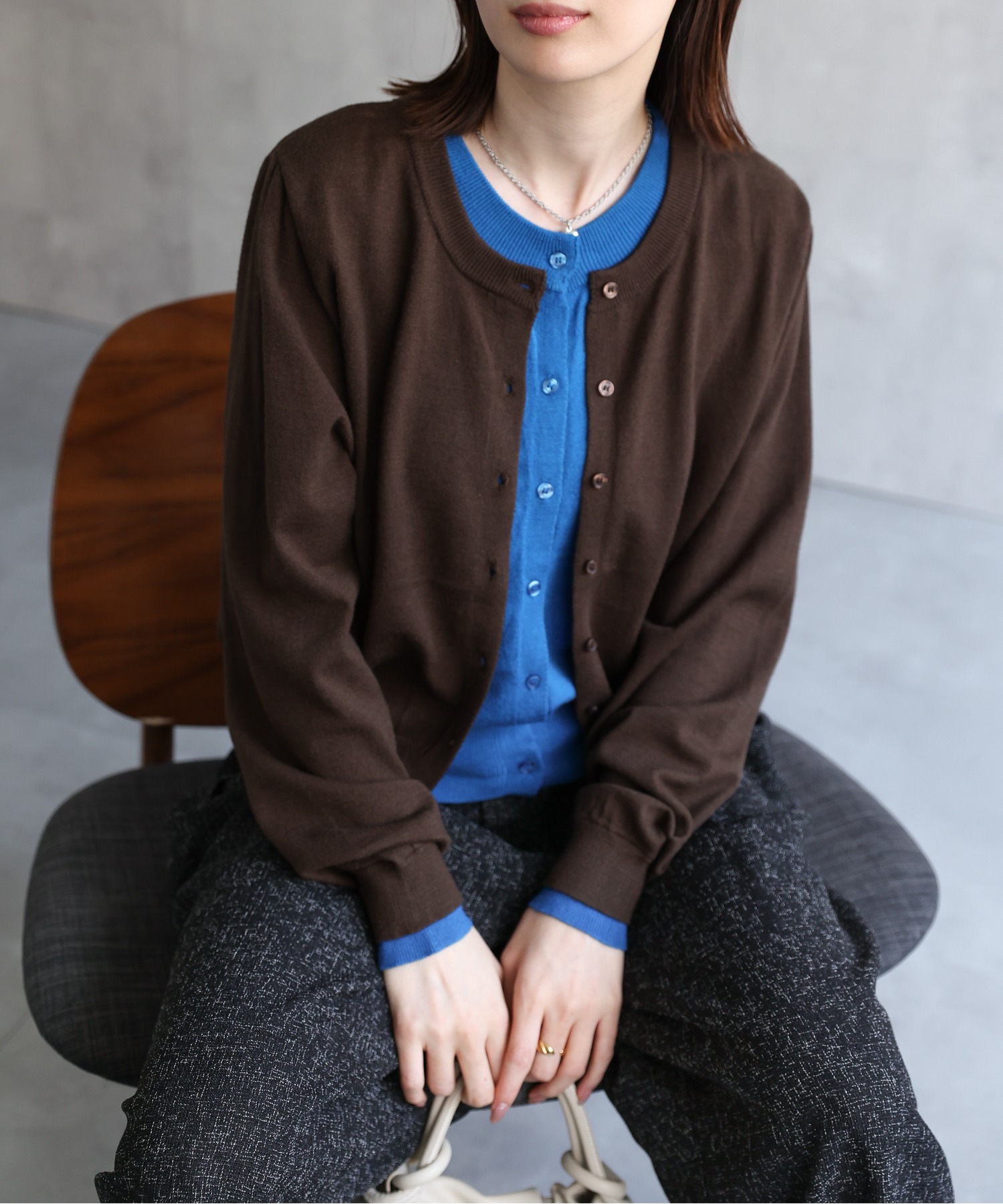model：162cm 着用サイズ：F