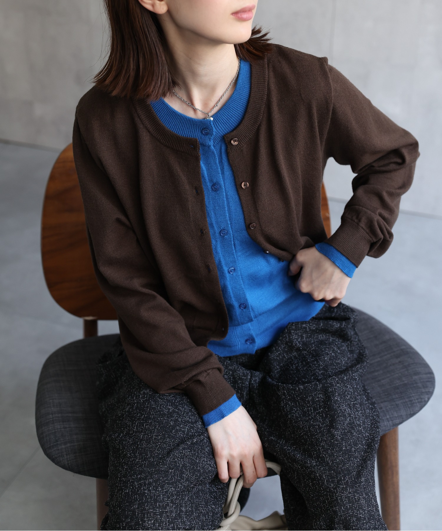 model：162cm 着用サイズ：F