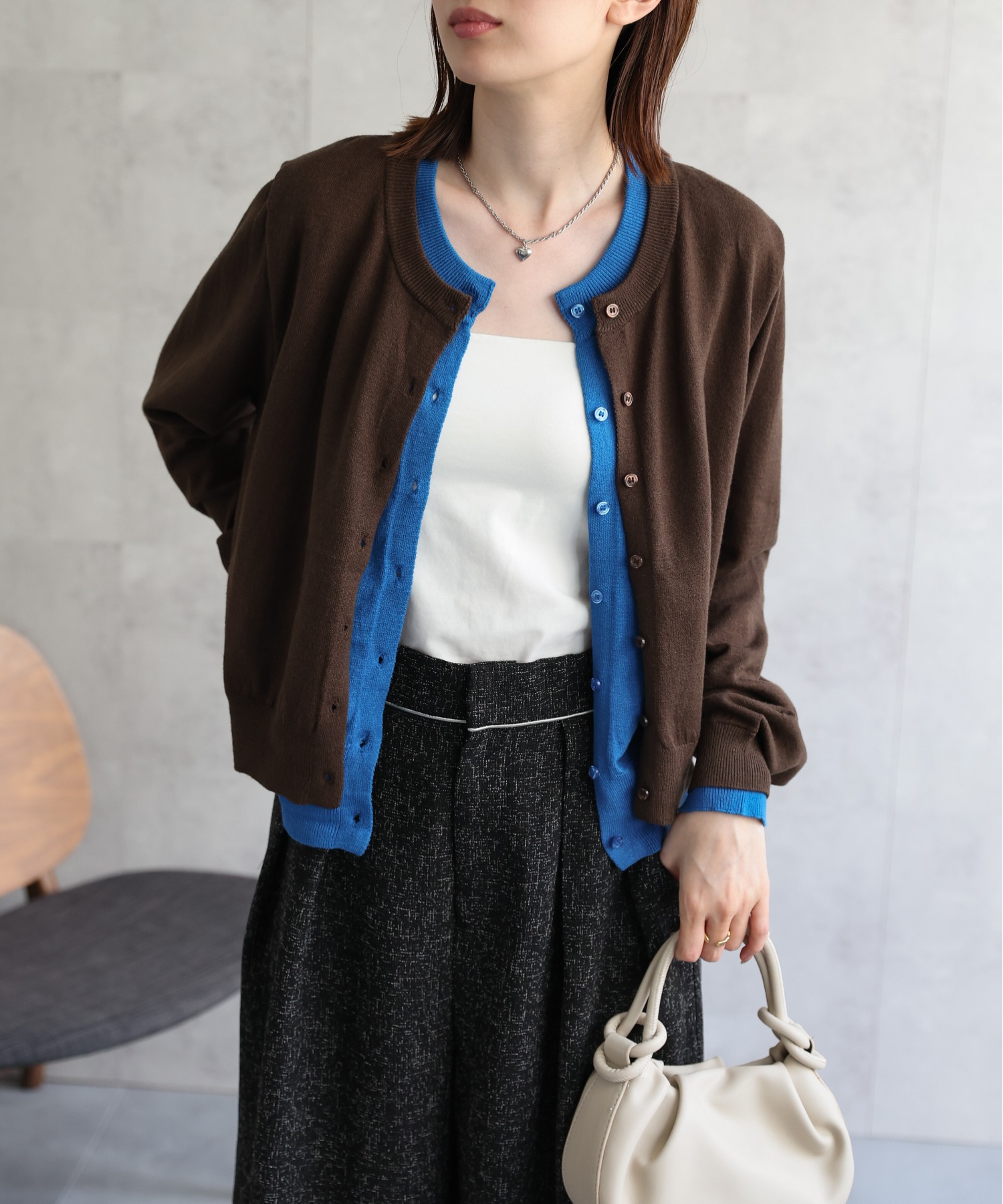 model：162cm 着用サイズ：F
