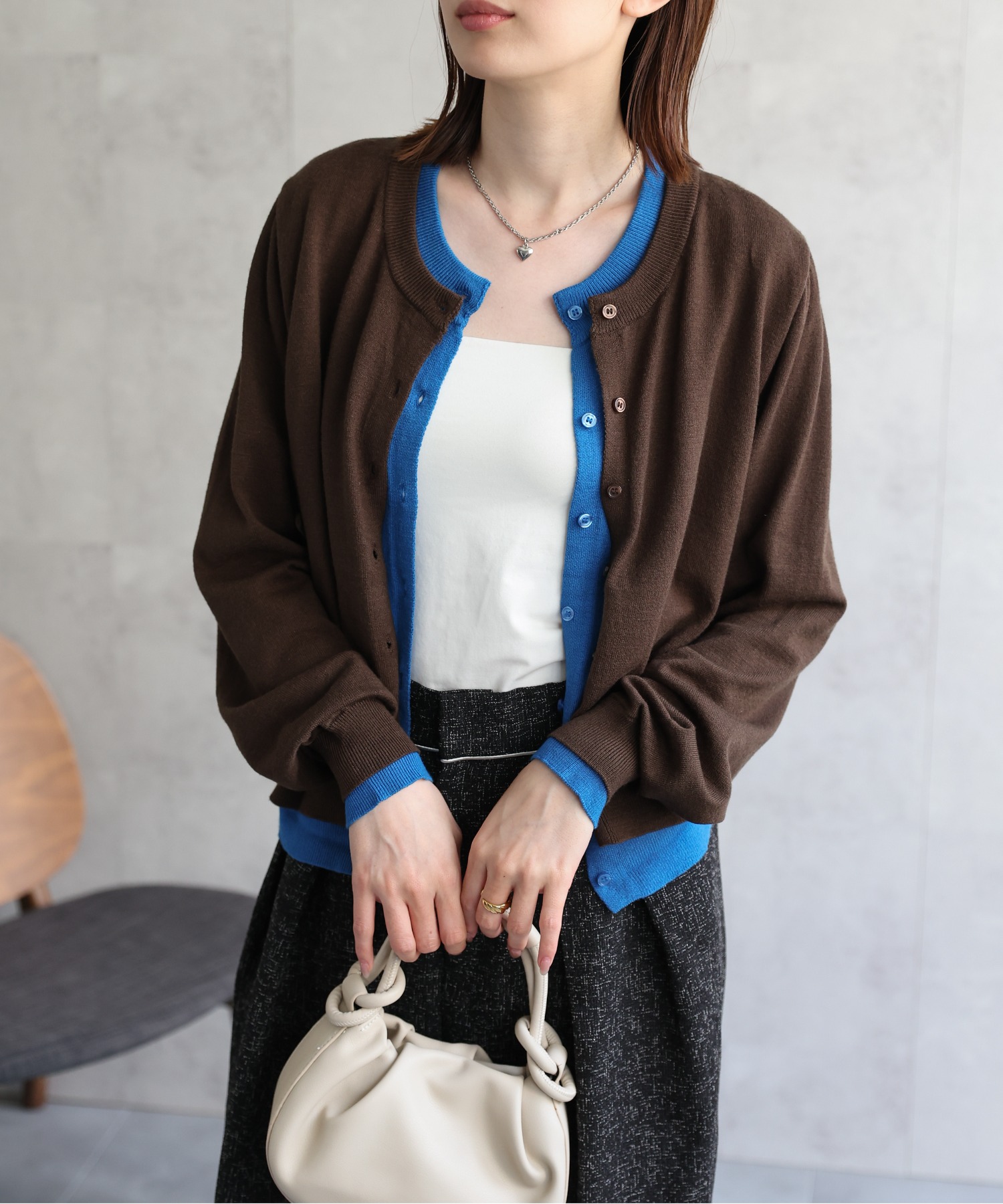 model：162cm 着用サイズ：F