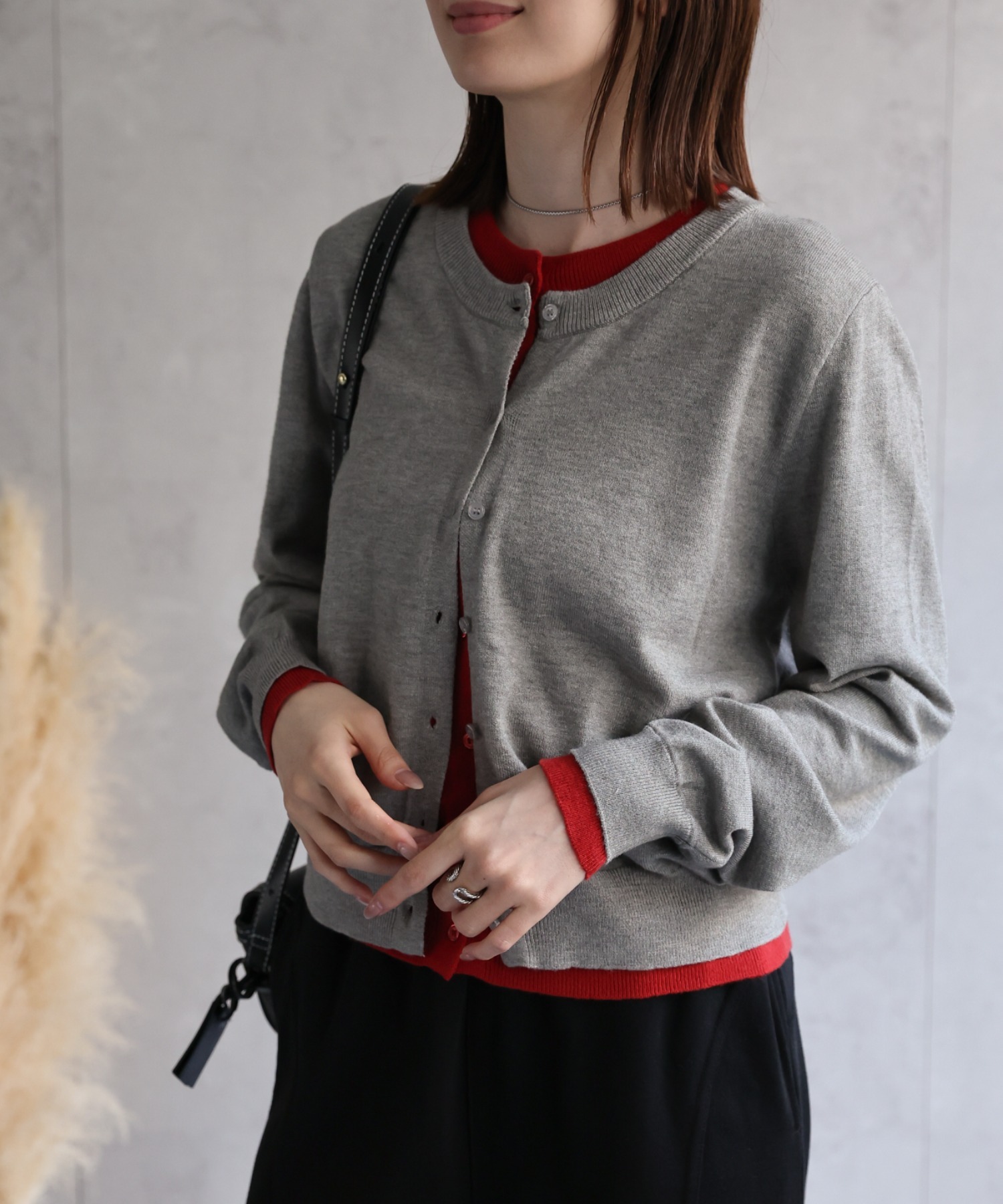 model：162cm 着用サイズ：F