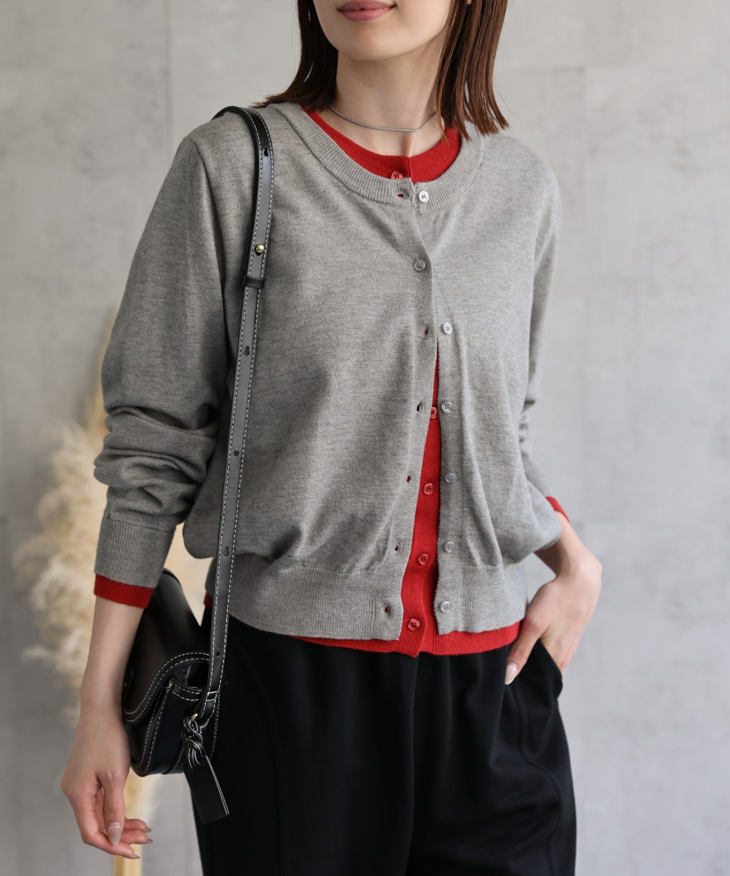 model：162cm 着用サイズ：F