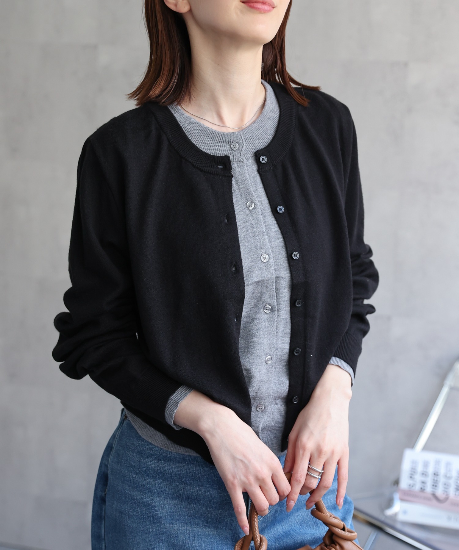 model：162cm 着用サイズ：F