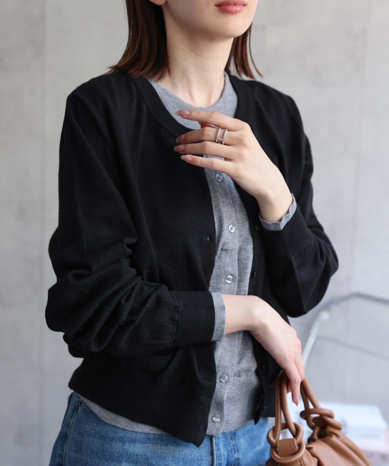 model：162cm 着用サイズ：F